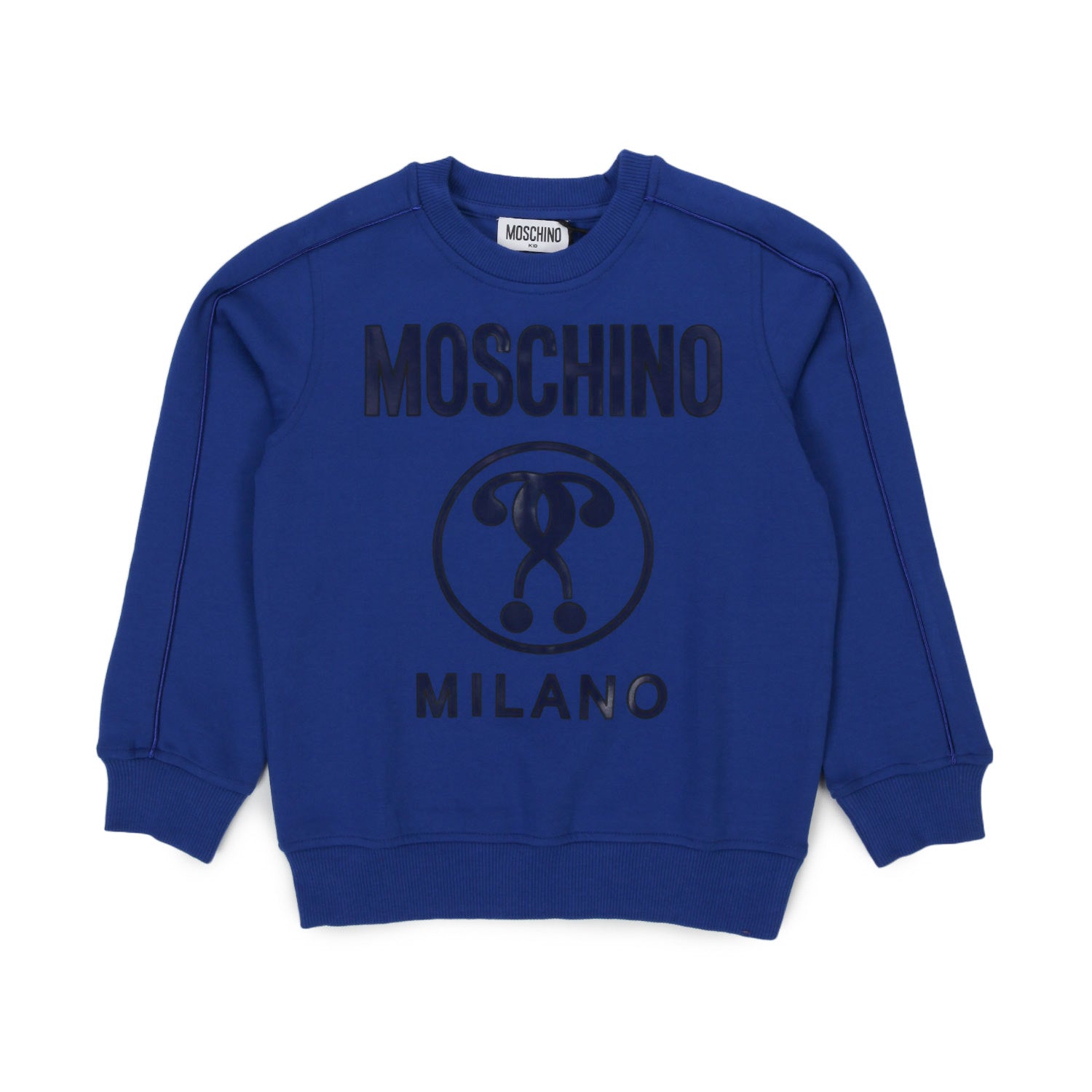 FELPA BLU INDACO LOGO BAMBINO - annameglio.com abbigliamento moda