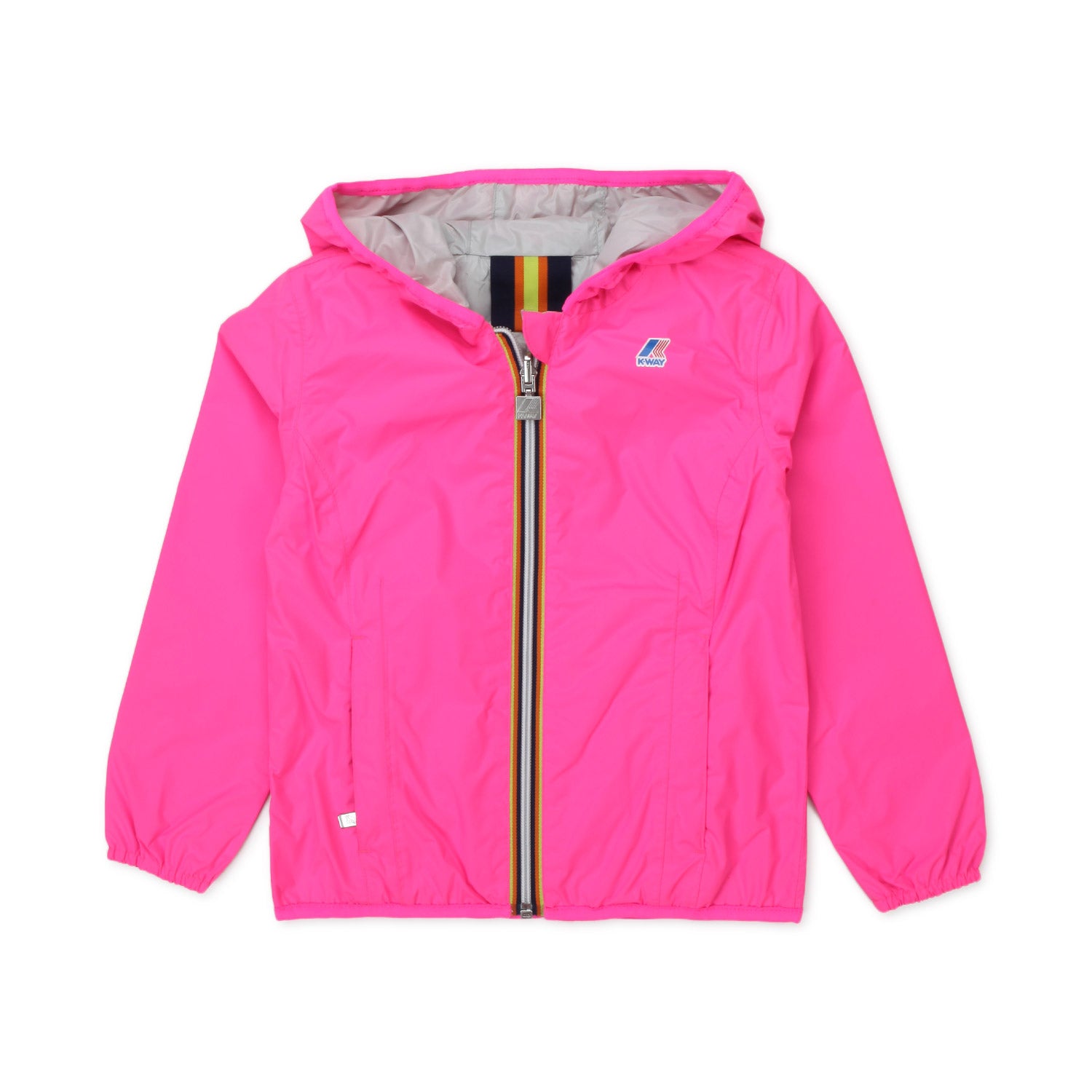 GIACCA LILY PLUS DOUBLE FLUO FUCSIA E GRIGIA - annameglio.com abbigliamento moda