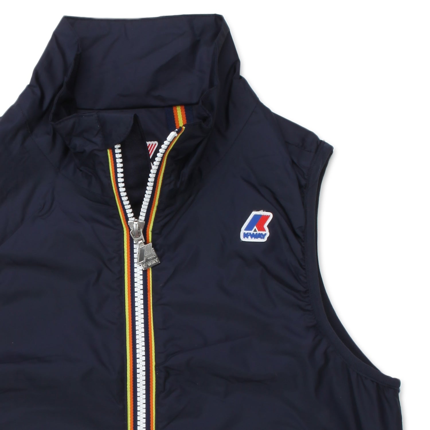 GILET VALEN NYLON JERSEY BLU SCURO - annameglio.com abbigliamento moda