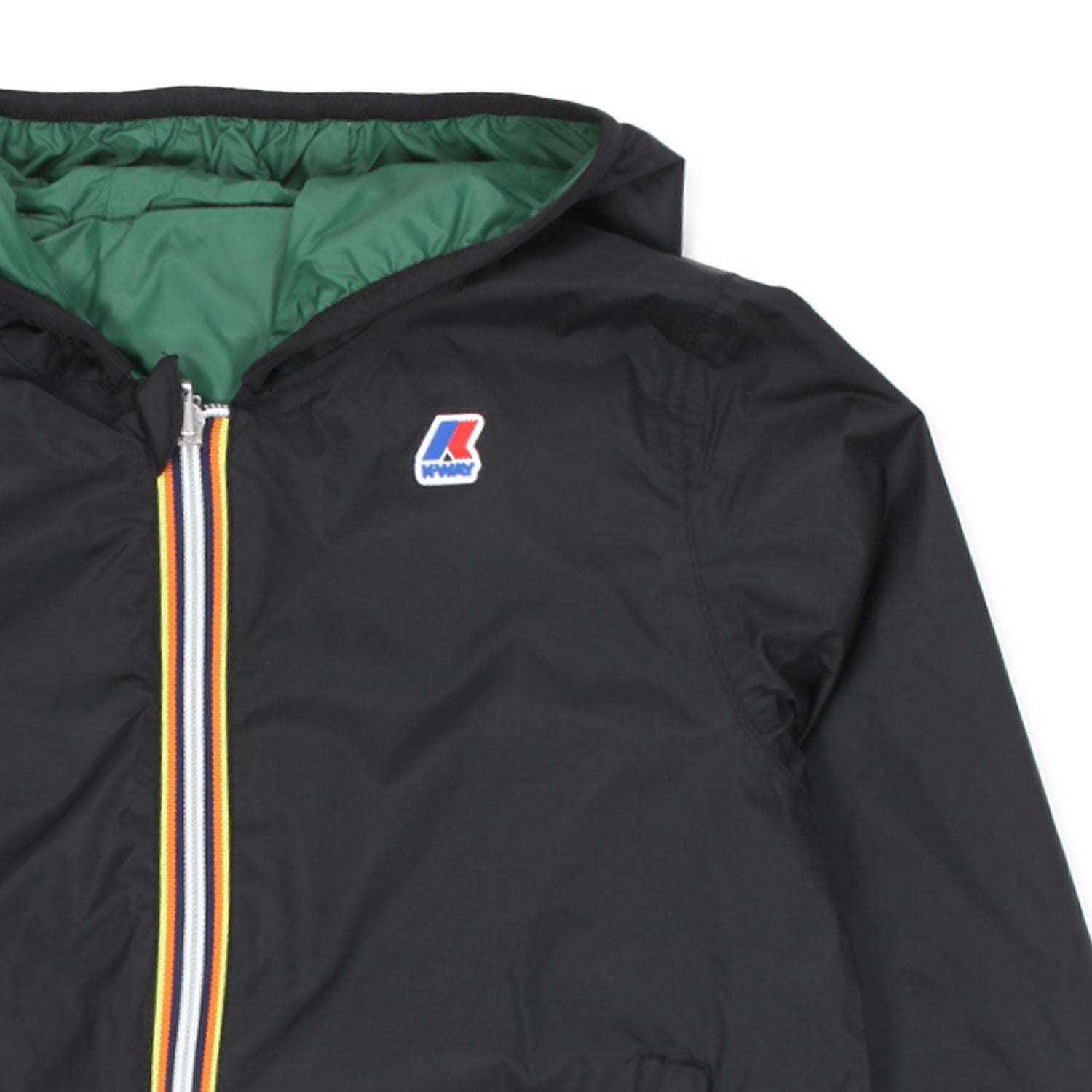 GIACCA JACQUES PLUS.2 DOUBLE NERA E VERDE - annameglio.com abbigliamento moda