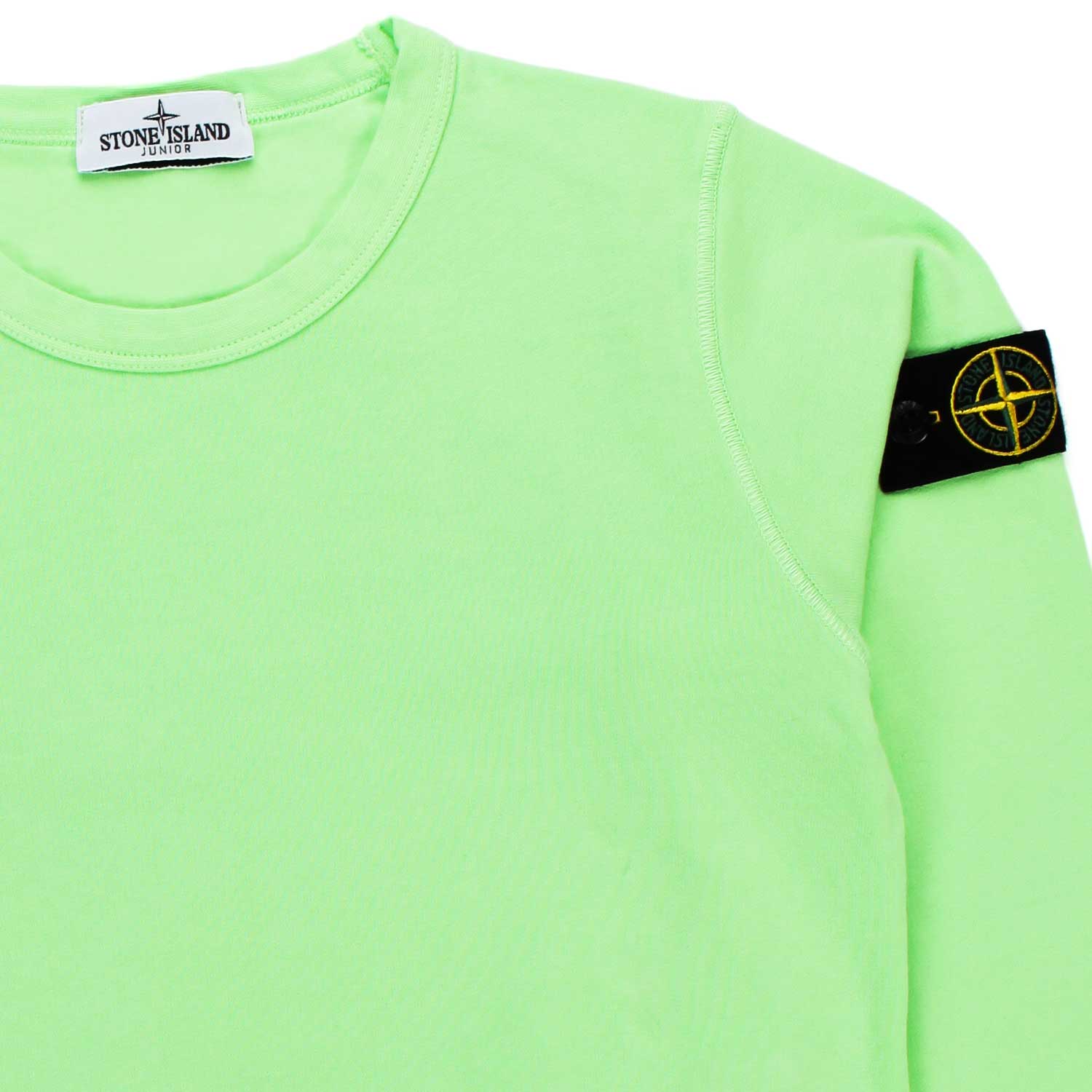 FELPA VERDE LIME CON PATCH LOGO BAMBINO E TEEN - annameglio.com abbigliamento moda