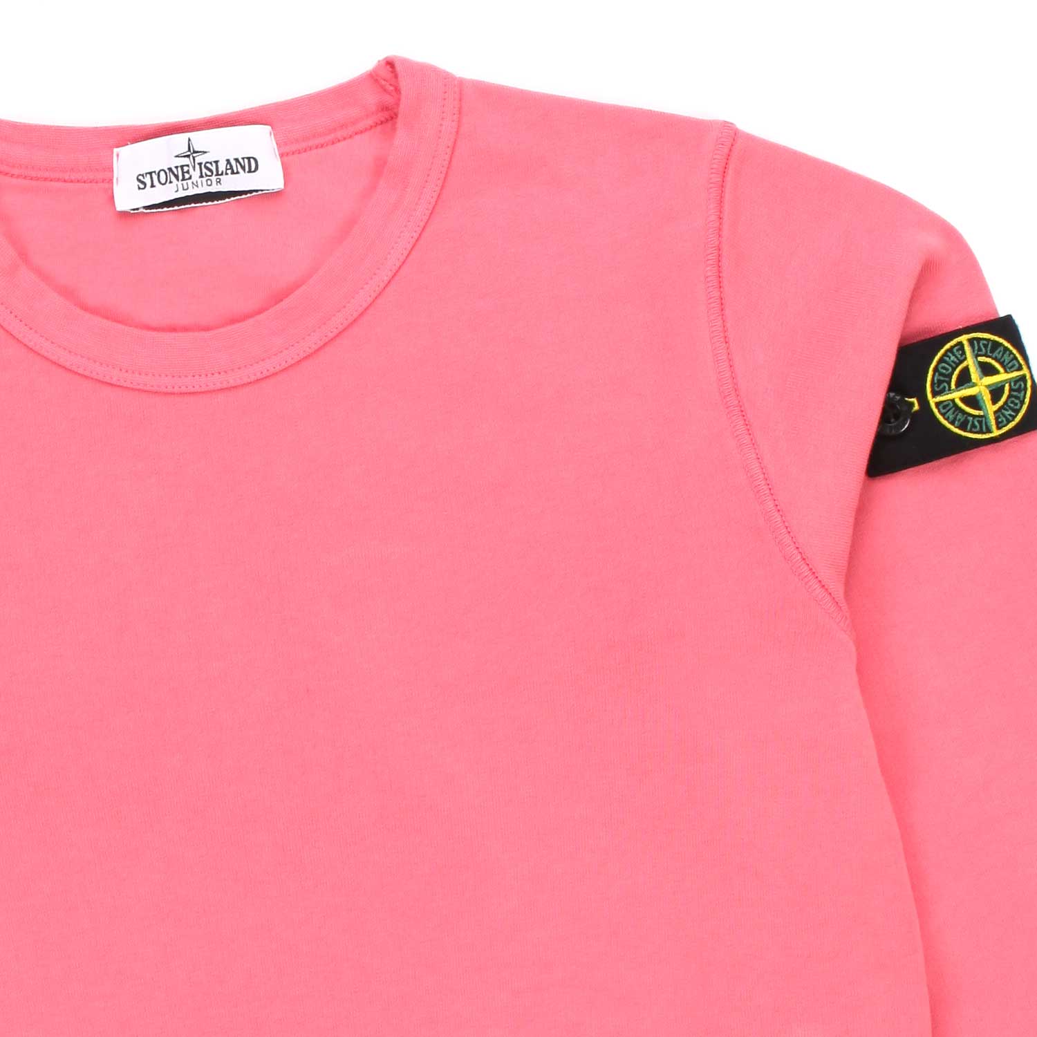 FELPA ROSA CORALLO CON PATCH LOGO BAMBINO E TEEN - annameglio.com abbigliamento moda