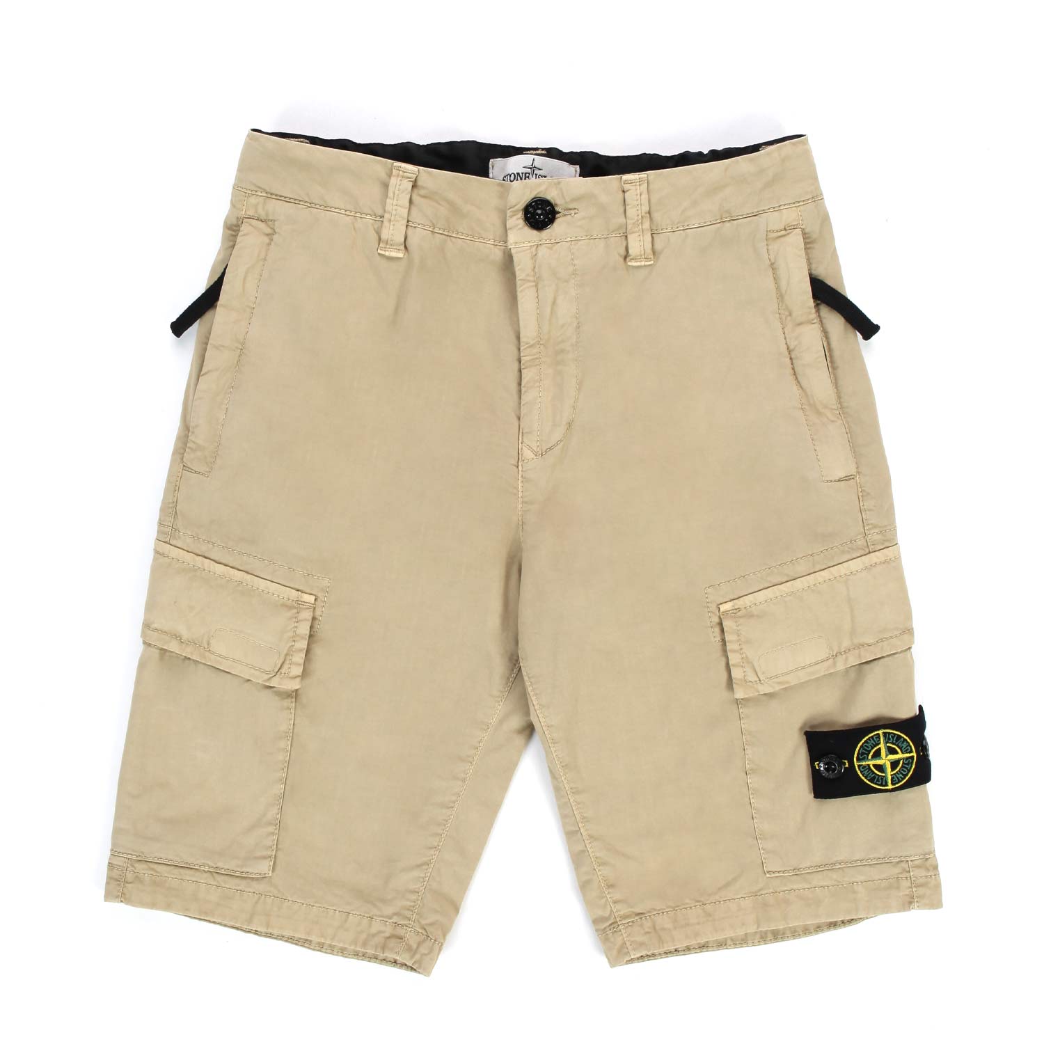 BERMUDA CARGO BEIGE CON PATCH BAMBINO E TEEN - annameglio.com abbigliamento moda