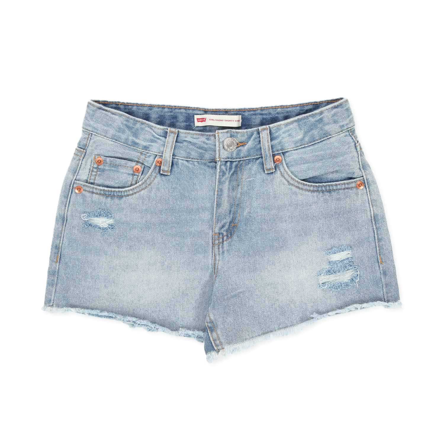 SHORTS IN DENIM CHIARO BAMBINA TEEN - annameglio.com abbigliamento moda