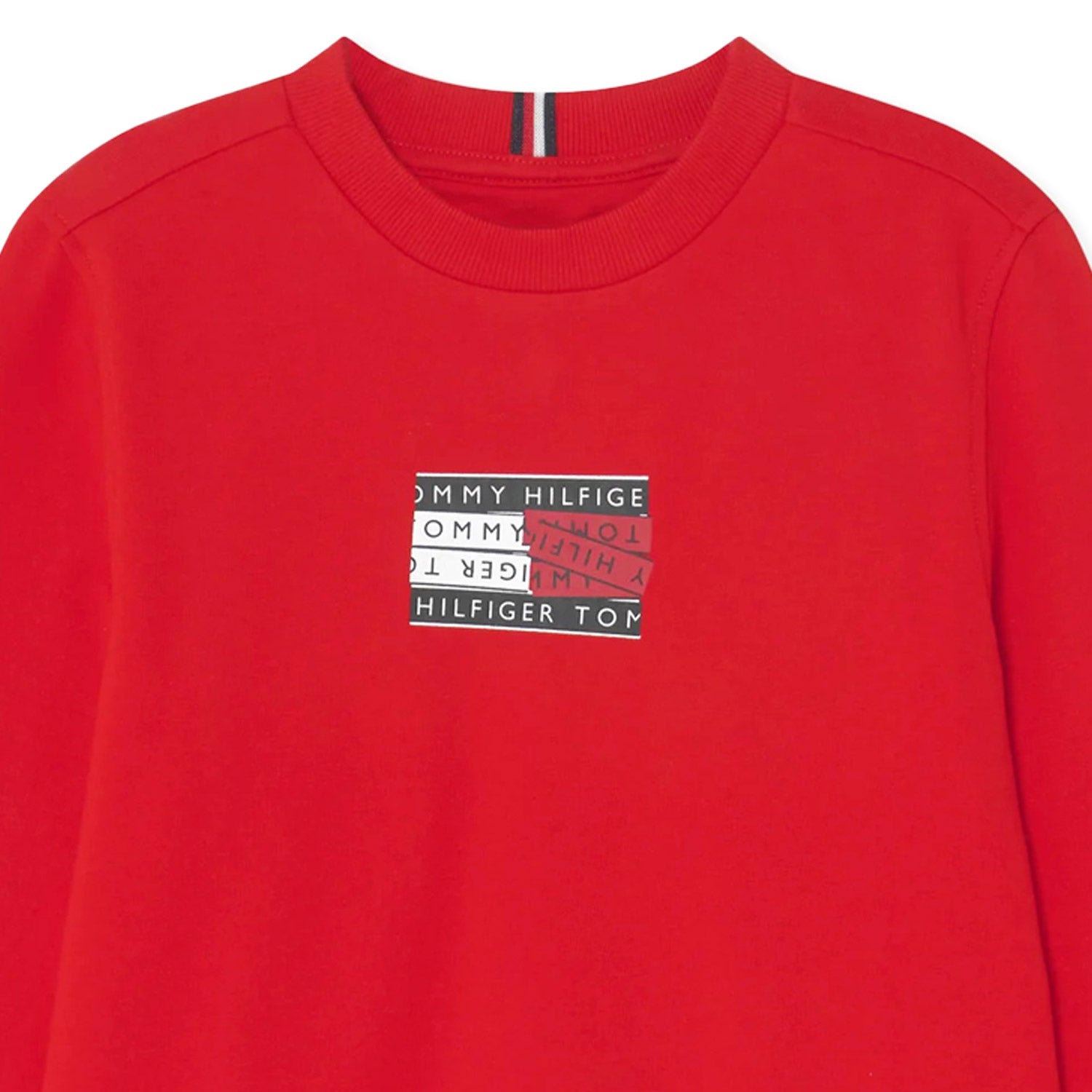 FELPA ROSSA CON STAMPA BOY - annameglio.com abbigliamento moda