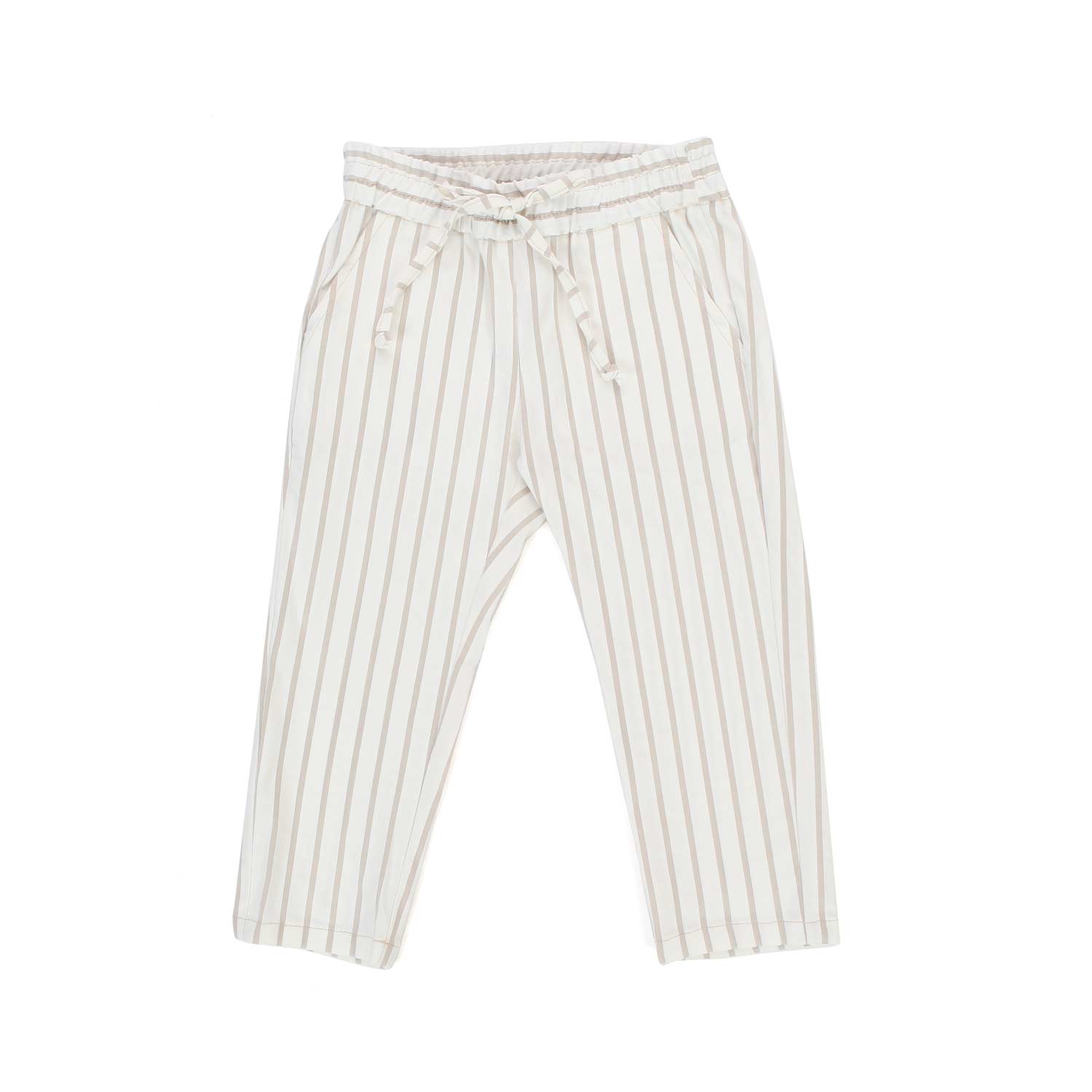 PANTALONE BIANCO CALDO A RIGHE BAMBINO E BEBÈ - annameglio.com abbigliamento moda