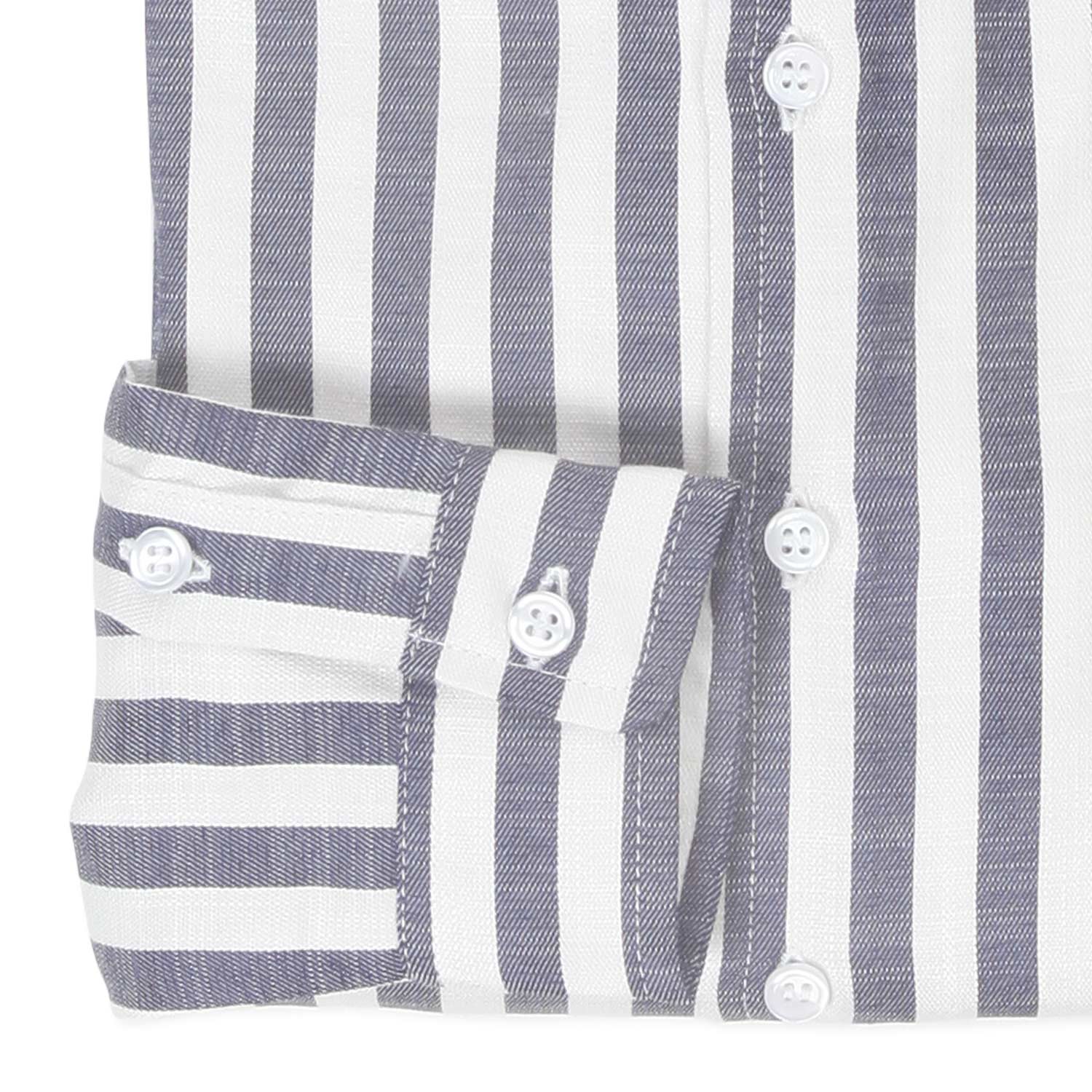 CAMICIA COREANA BLU NAVY E BIANCA A RIGHE - annameglio.com abbigliamento moda