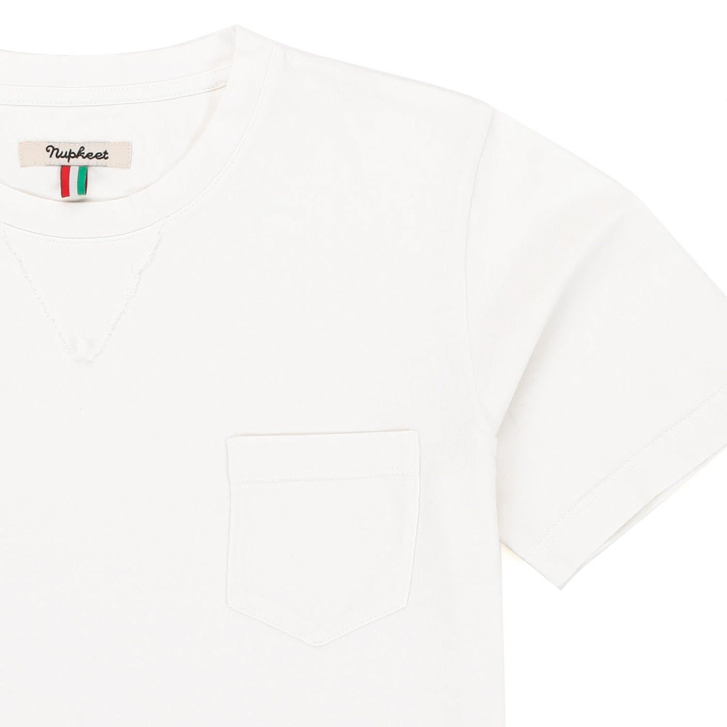 T-SHIRT BIANCA CON TASCHINO BAMBINO E TEEN - annameglio.com abbigliamento moda