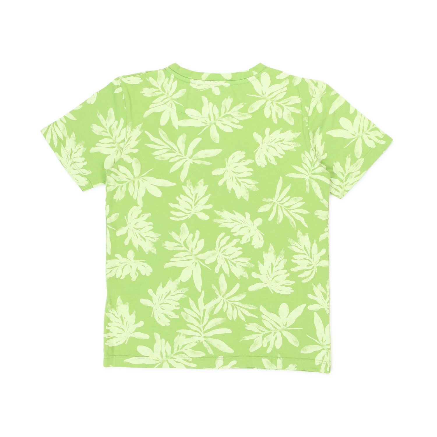 T-SHIRT VERDE CON FOGLIE BAMBINO E TEEN - annameglio.com abbigliamento moda