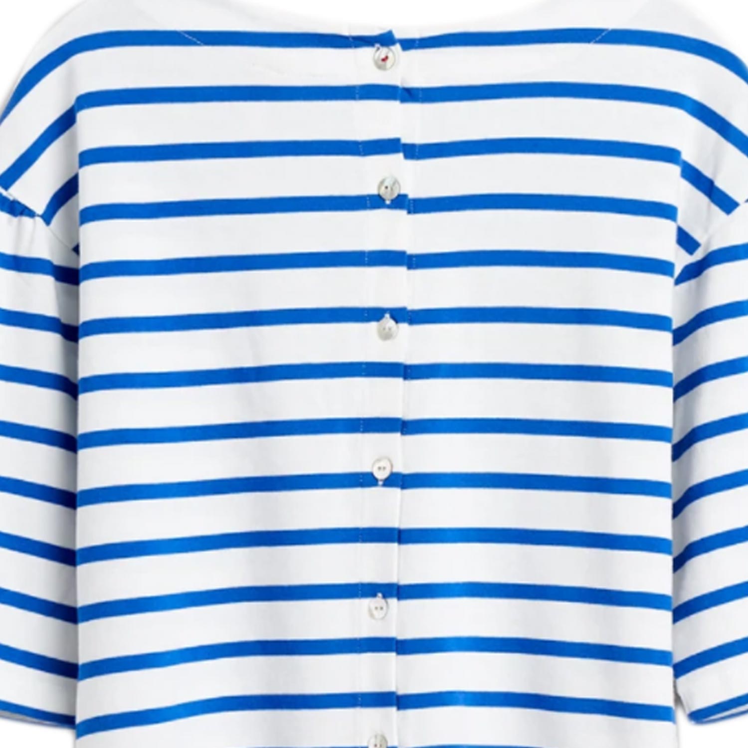 T-SHIRT MANIA BIANCA A RIGHE BLU BAMBINA E TEEN - annameglio.com abbigliamento moda