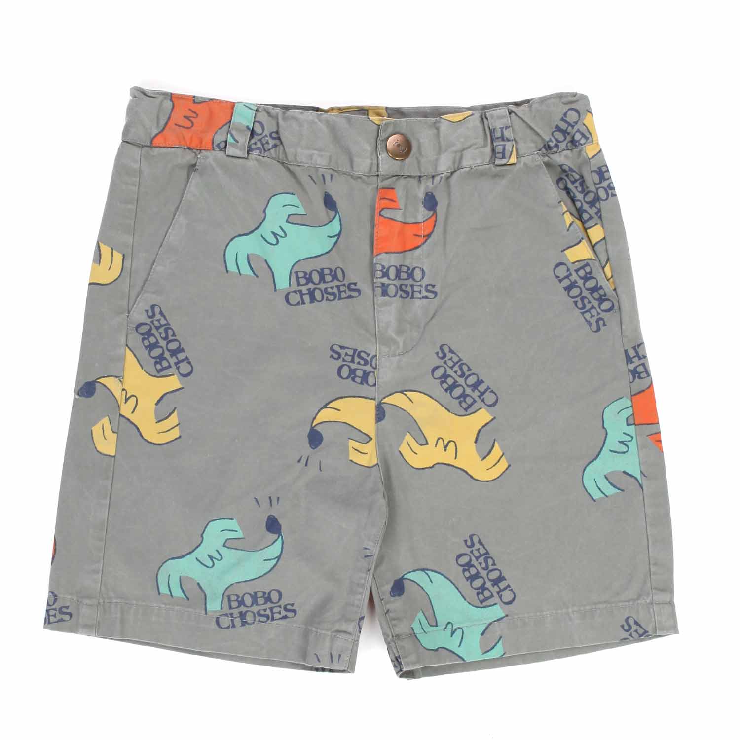 BERMUDA GRIGIO CON STAMPE BAMBINO - annameglio.com abbigliamento moda