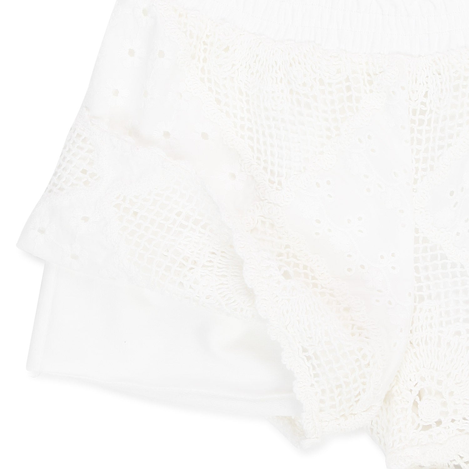 SHORTS UNCINETTO BIANCO LATTE BAMBINA - annameglio.com abbigliamento moda