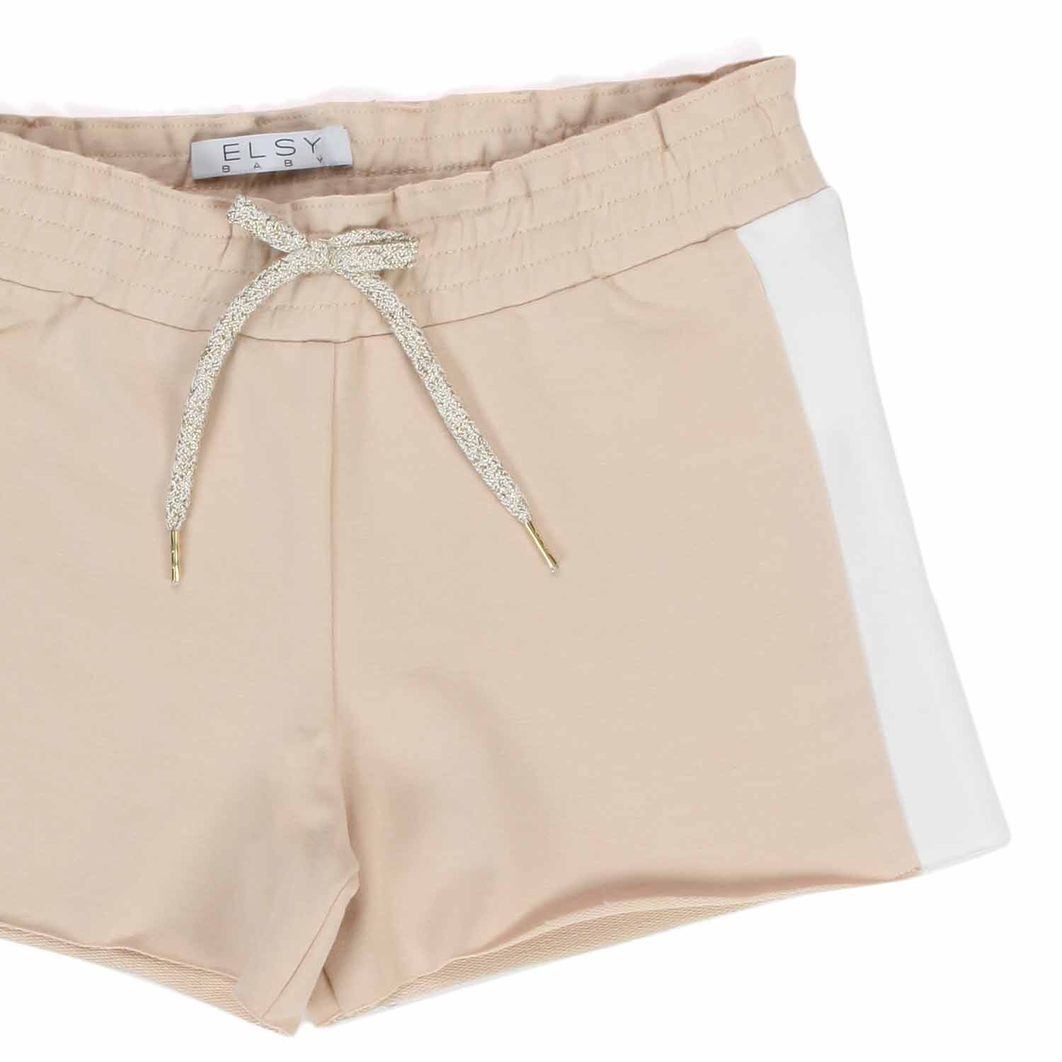 SHORTS BEIGE E BIANCHI BAMBINA - annameglio.com abbigliamento moda