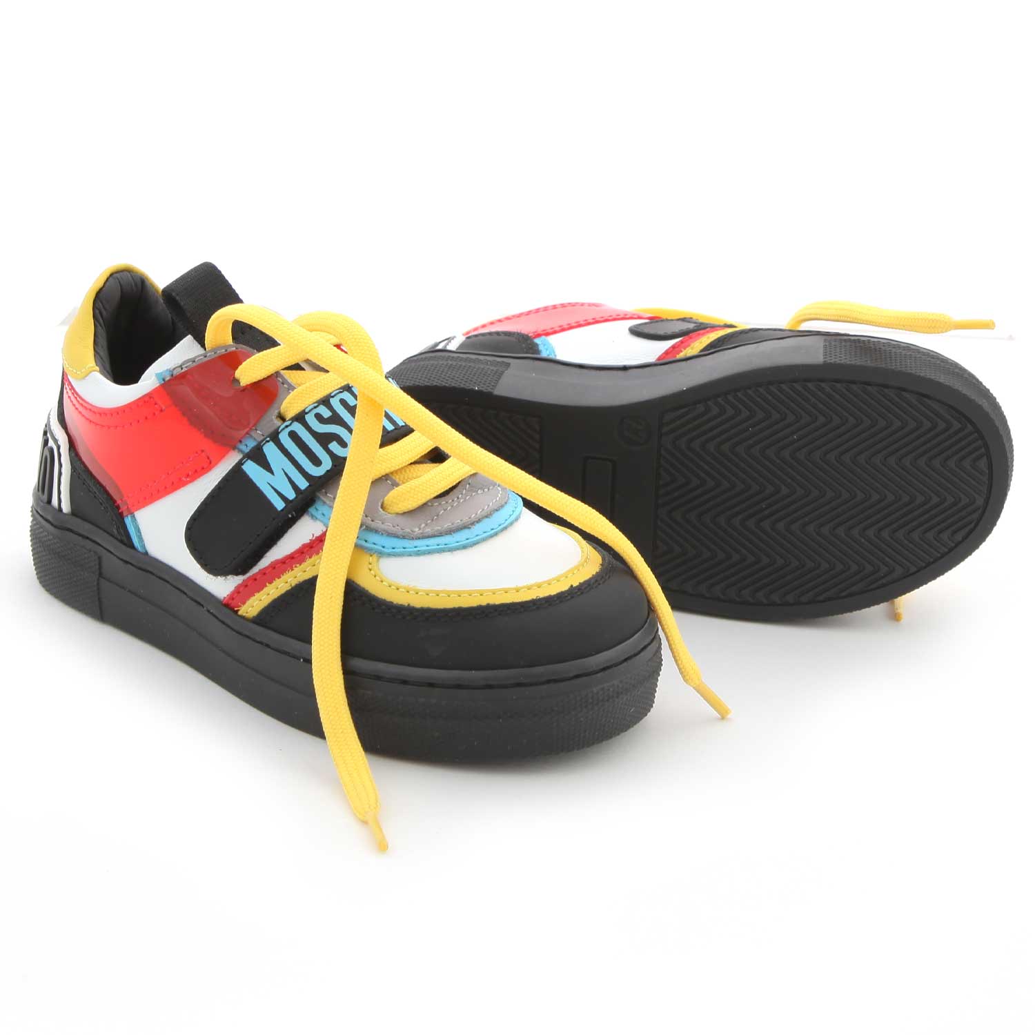 SNEAKER NERA E MULTICOLOR BAMBINA - annameglio.com abbigliamento moda