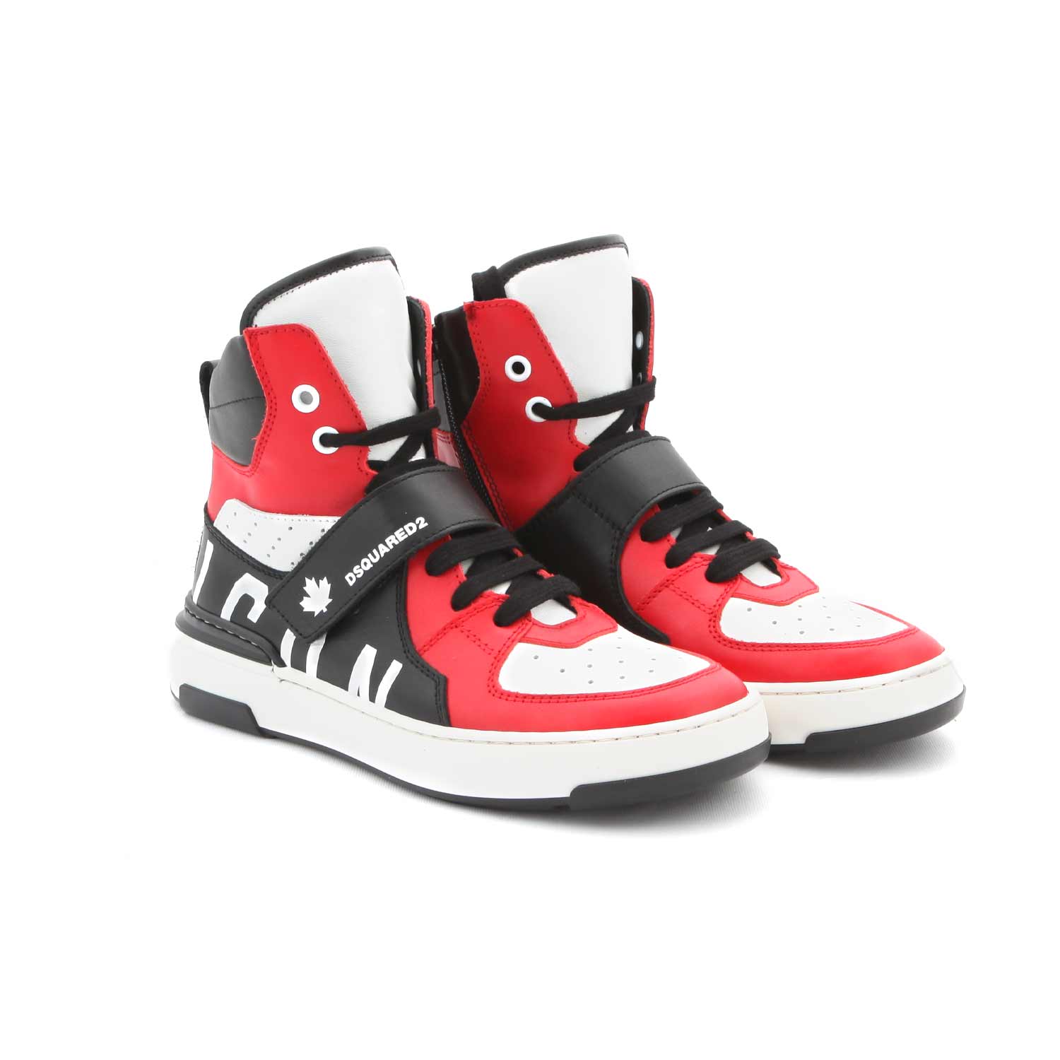 SNEAKER D2 ICON NERA, ROSSA E BIANCA TEENAGER - annameglio.com abbigliamento moda