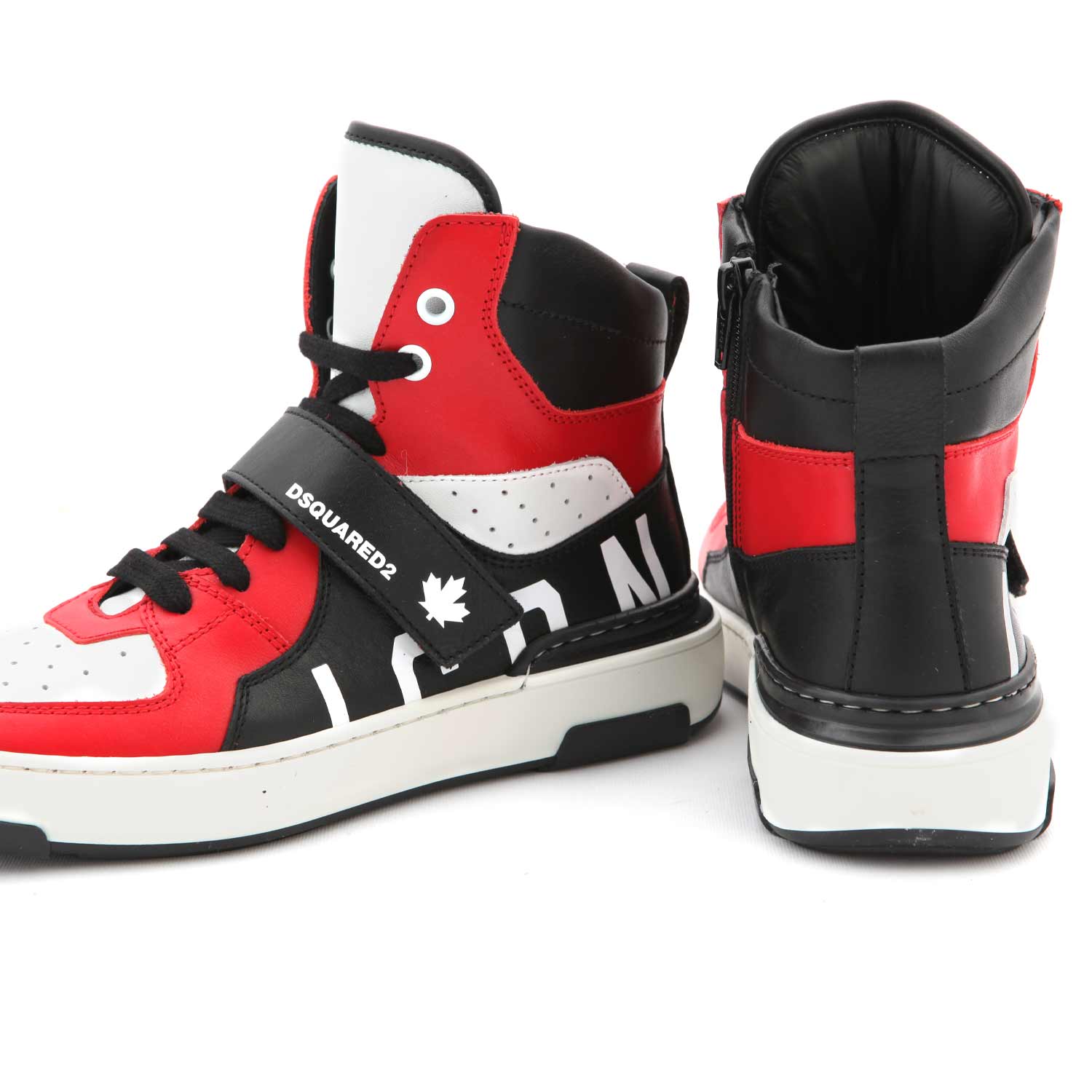 SNEAKER D2 ICON NERA, ROSSA E BIANCA TEENAGER - annameglio.com abbigliamento moda