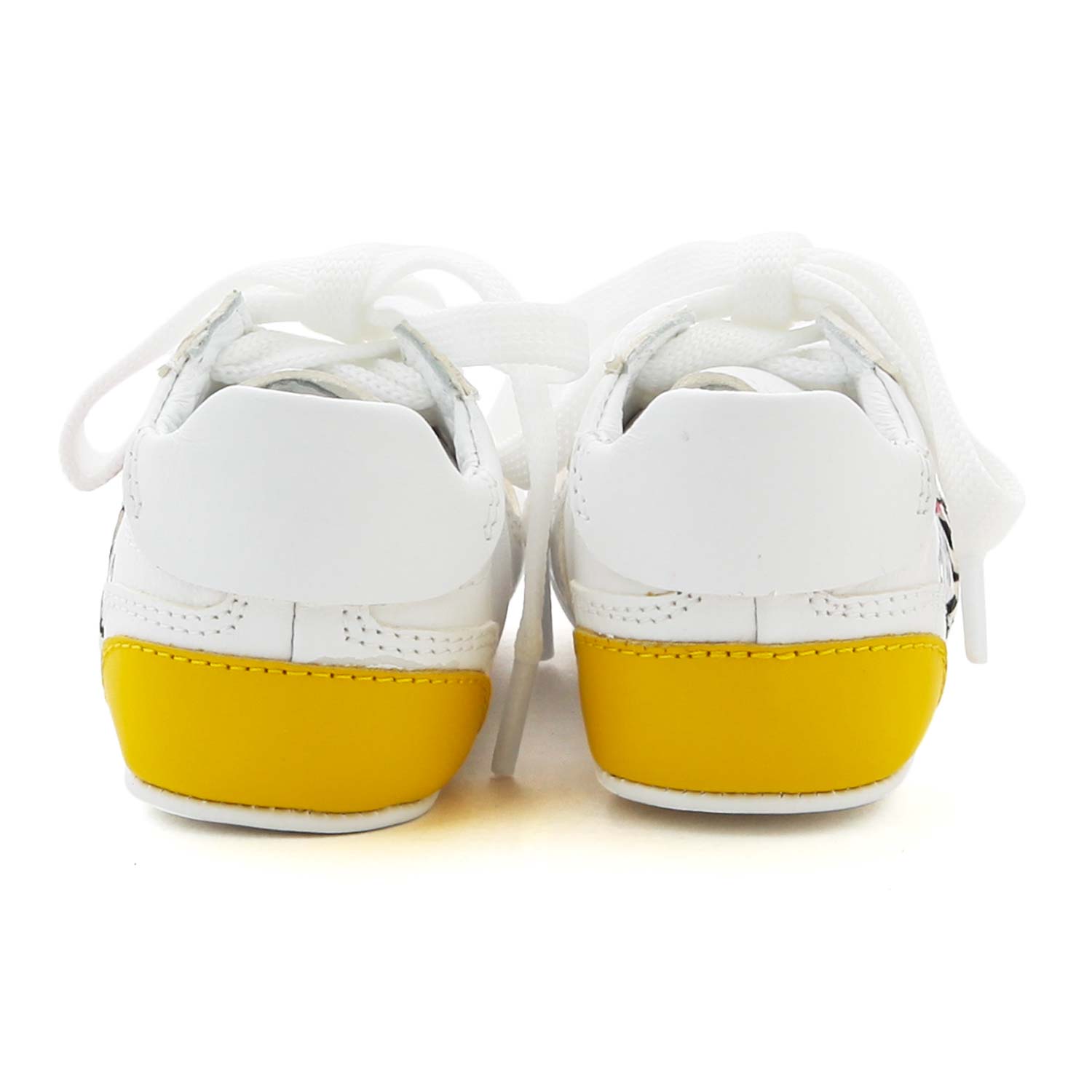 SNEAKER UNISEX BIANCA E GIALLA NEONATO - annameglio.com abbigliamento moda