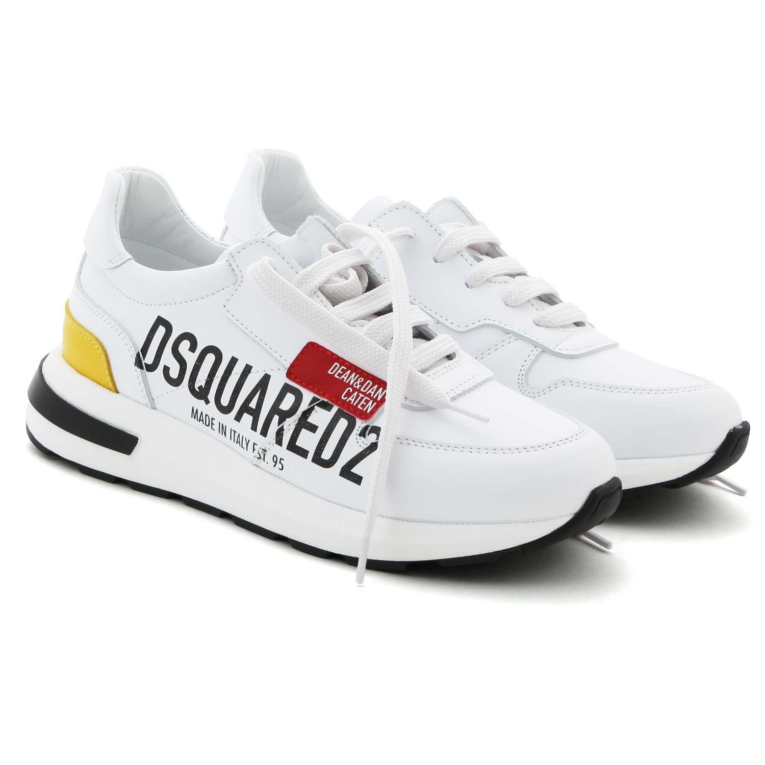 SNEAKER RUNNING BIANCA E GIALLA BAMBINO E TEEN - annameglio.com abbigliamento moda