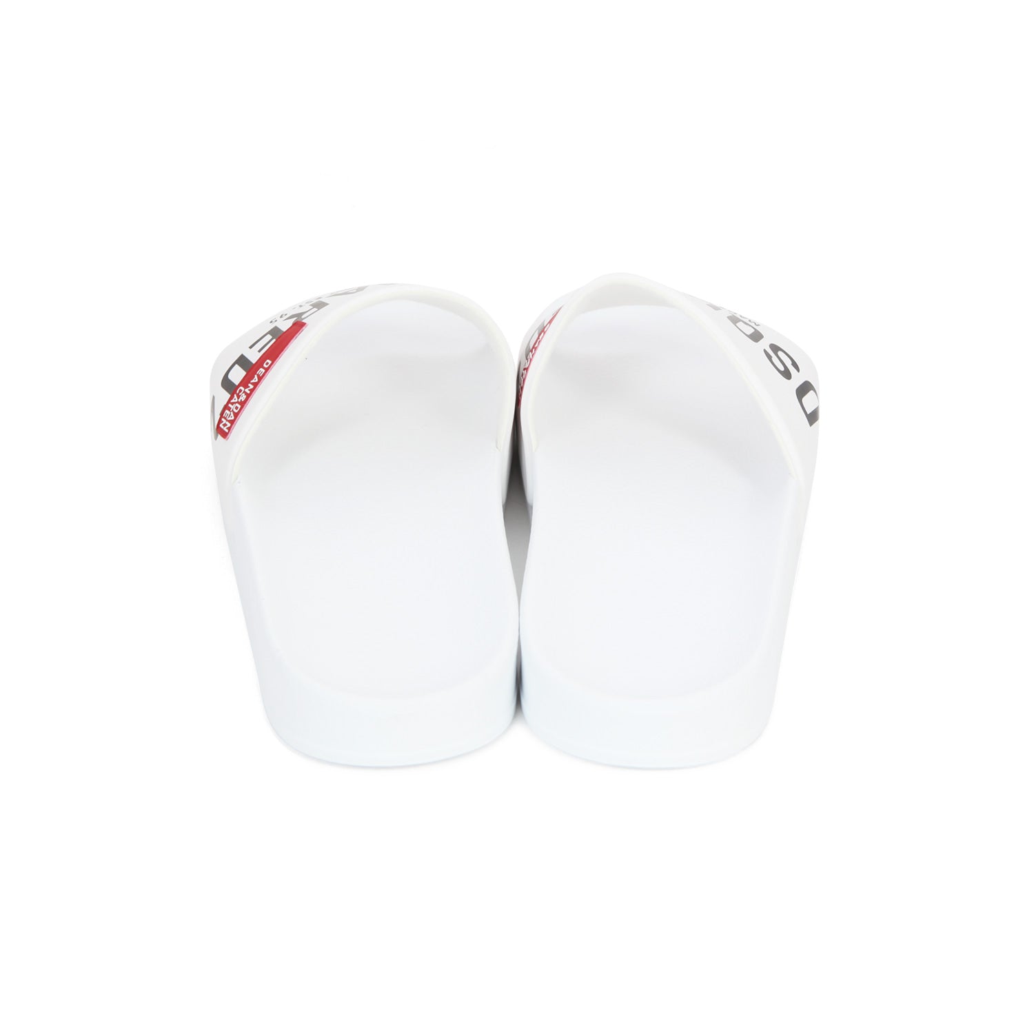 SLIDES UNISEX BIANCHE CON LOGO NERO TEENAGER - annameglio.com abbigliamento moda