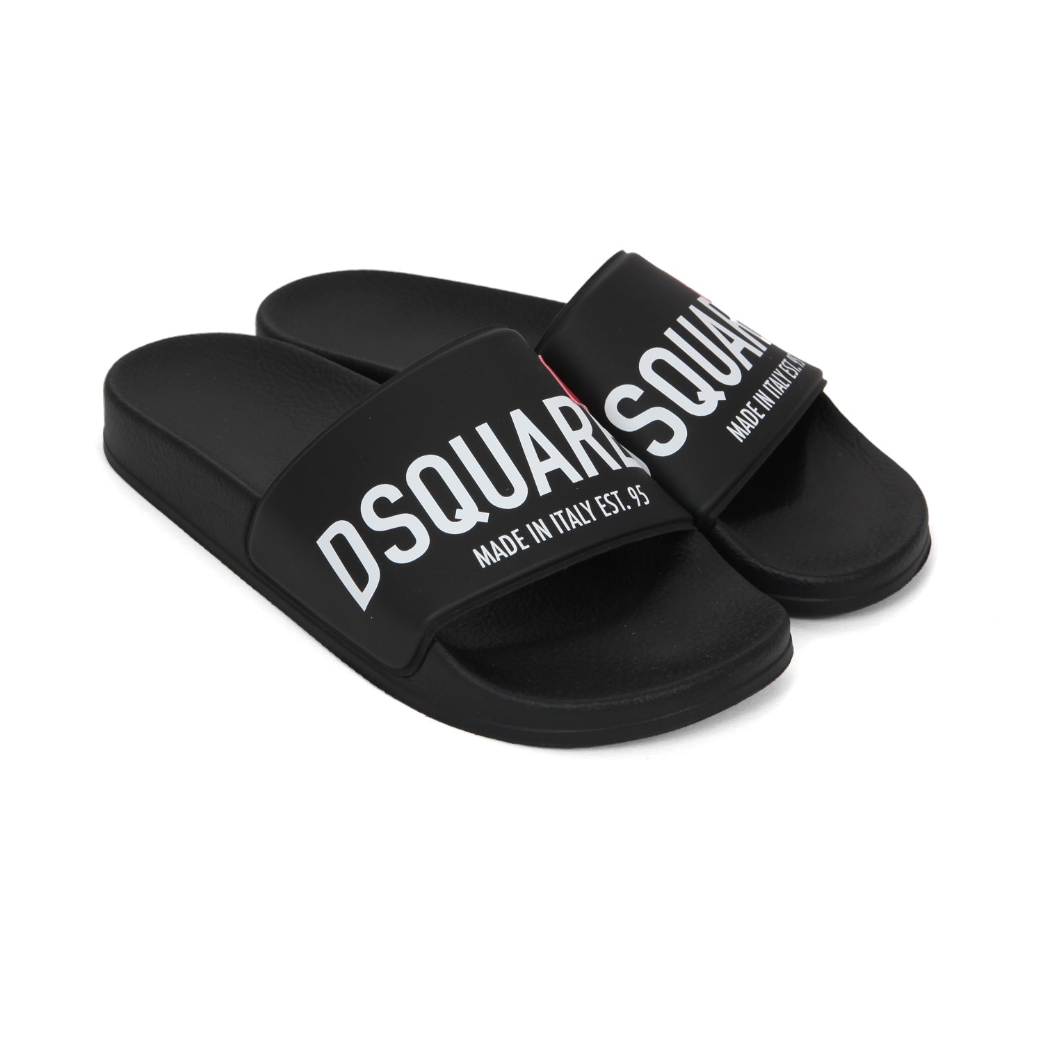 SLIDES UNISEX NERE CON LOGO BIANCO TEENAGER - annameglio.com abbigliamento moda