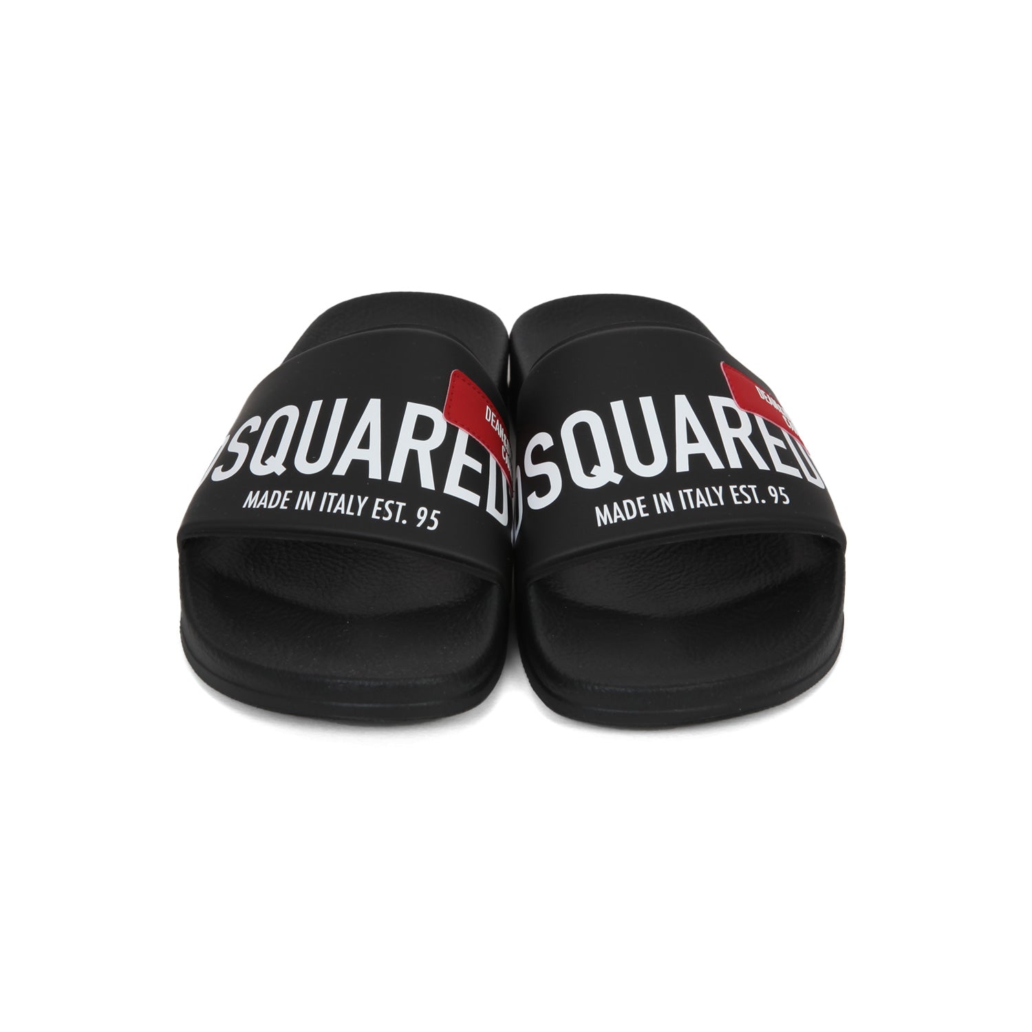 SLIDES UNISEX NERE CON LOGO BIANCO TEENAGER - annameglio.com abbigliamento moda