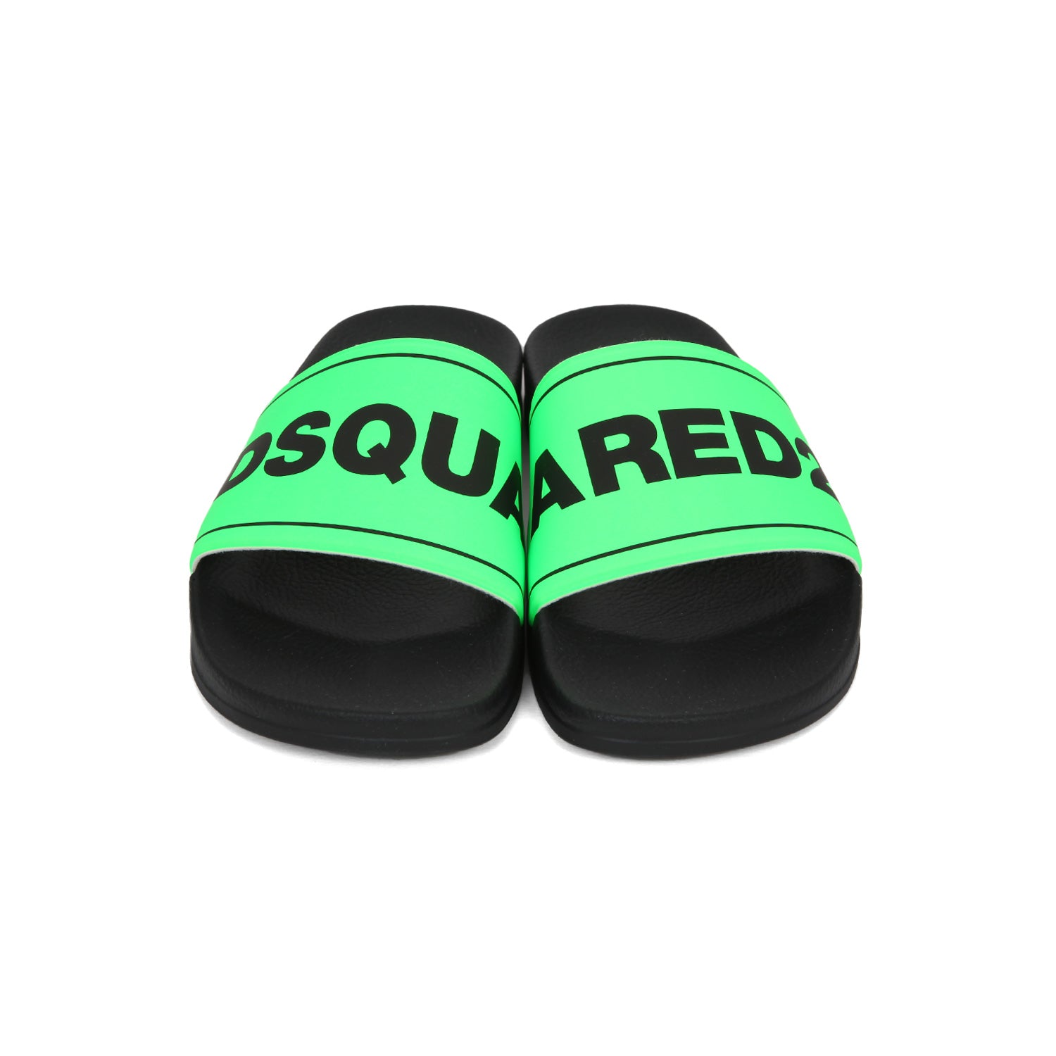 SLIDES UNISEX NERE E VERDE FLUO TEENAGER - annameglio.com abbigliamento moda