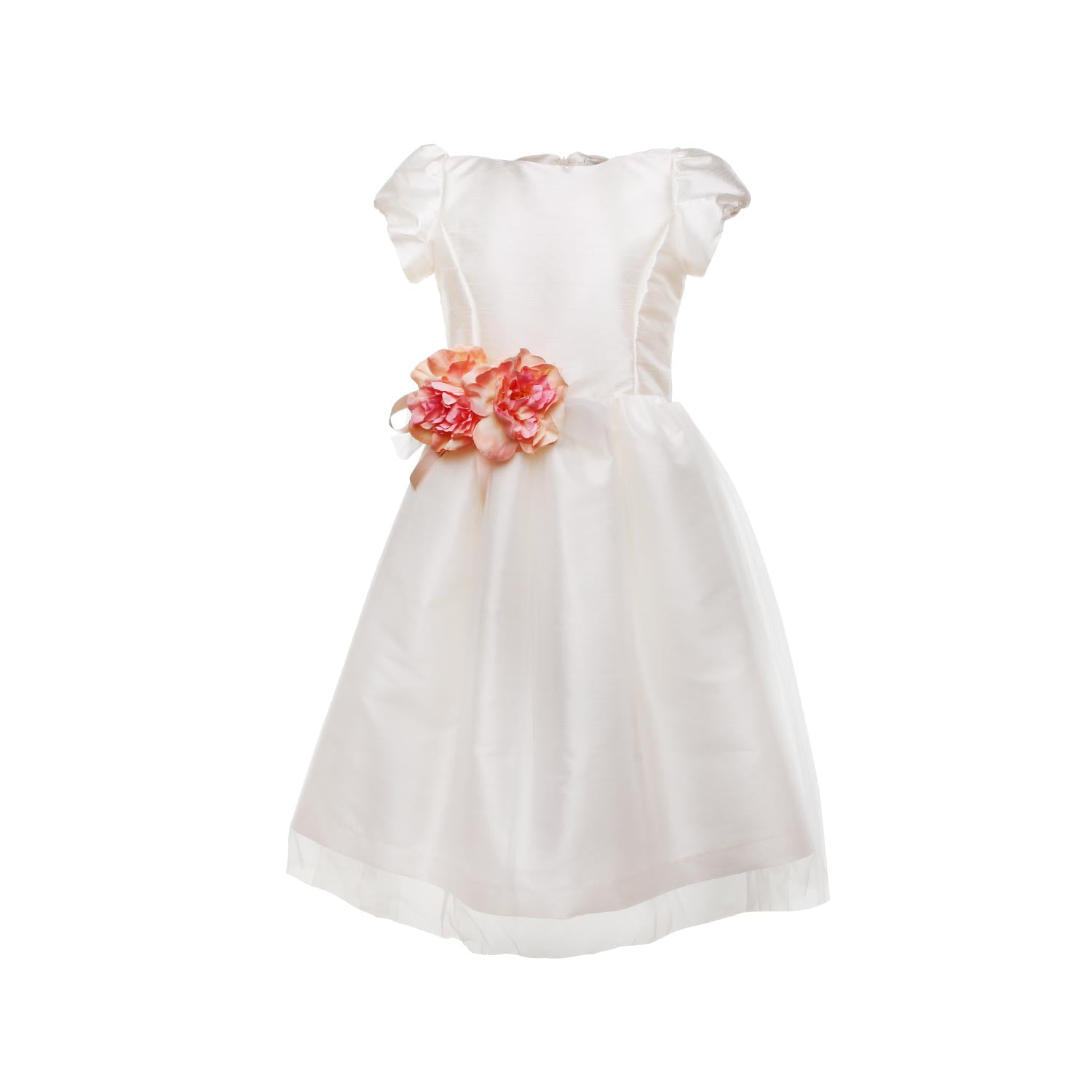 ABITO CERIMONIA AVORIO E PESCA BAMBINA E TEEN - annameglio.com abbigliamento moda