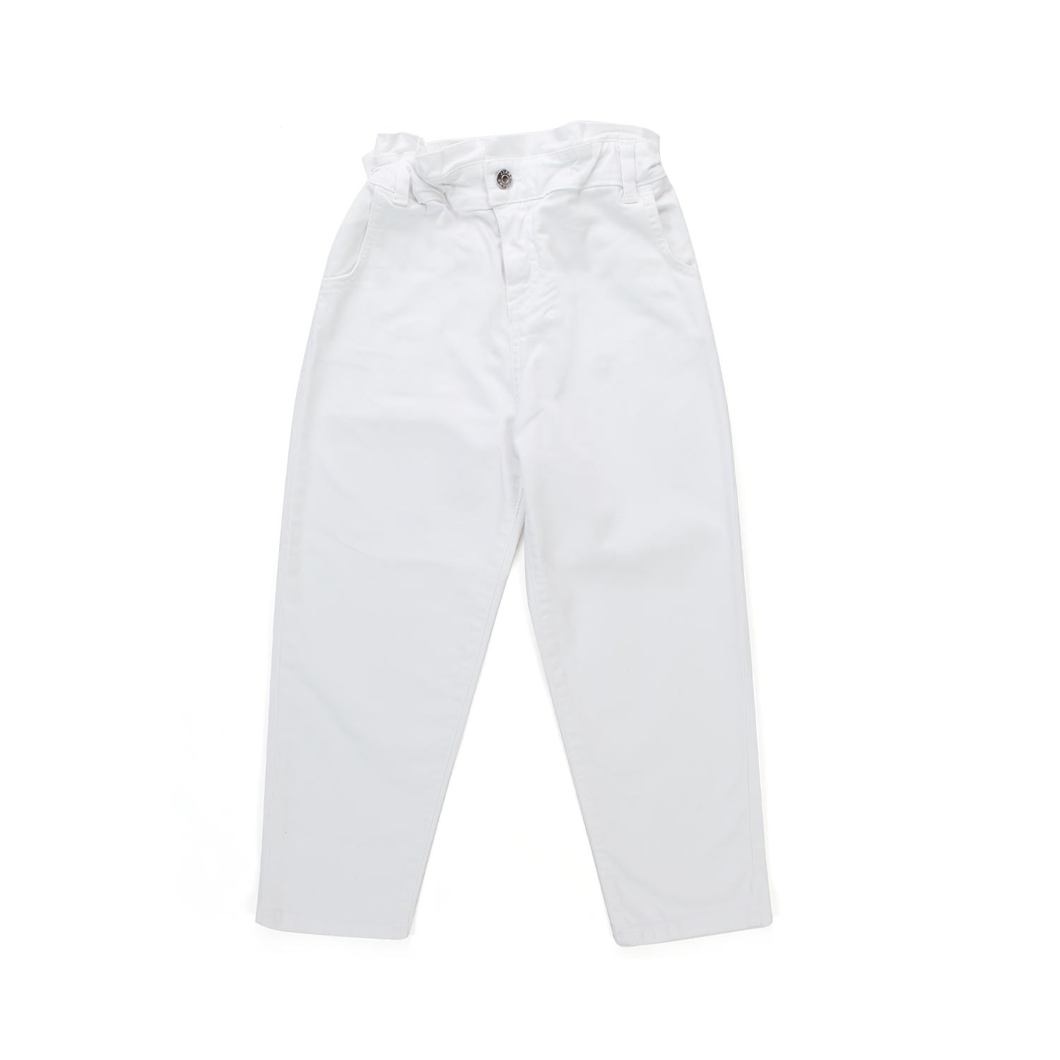 JEANS LOOSE FIT BIANCO BAMBINA E TEENAGER - annameglio.com abbigliamento moda