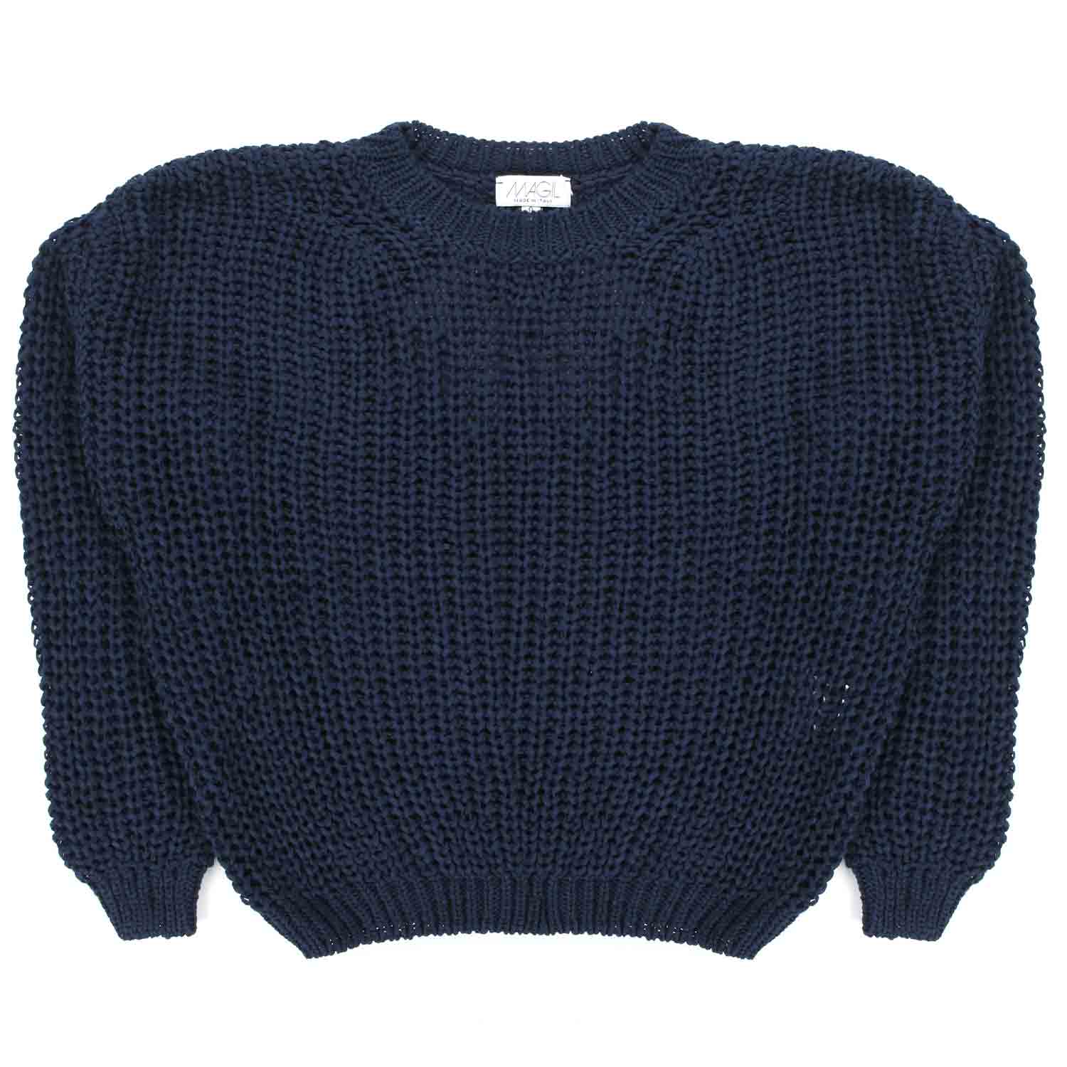 PULLOVER PRIMAVERILE BLU NAVY BAMBINA E TEEN - annameglio.com abbigliamento moda
