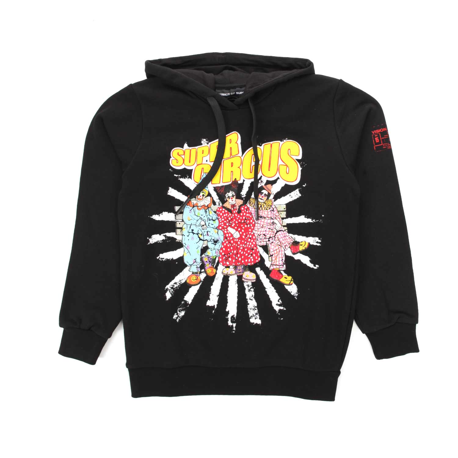 FELPA HOODIE NERA CIRCUS PEOPLE BAMBINO E TEEN - annameglio.com abbigliamento moda