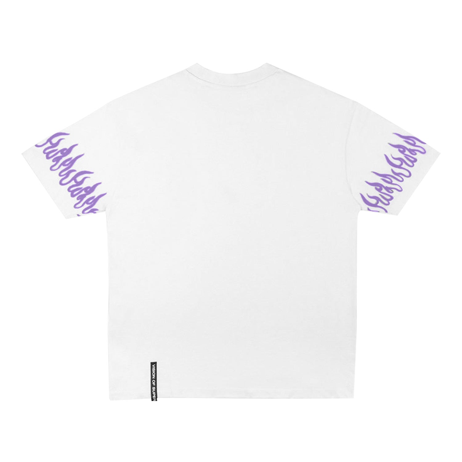 T-SHIRT BIANCA CON FIAMME VIOLA JR E TEEN - annameglio.com abbigliamento moda