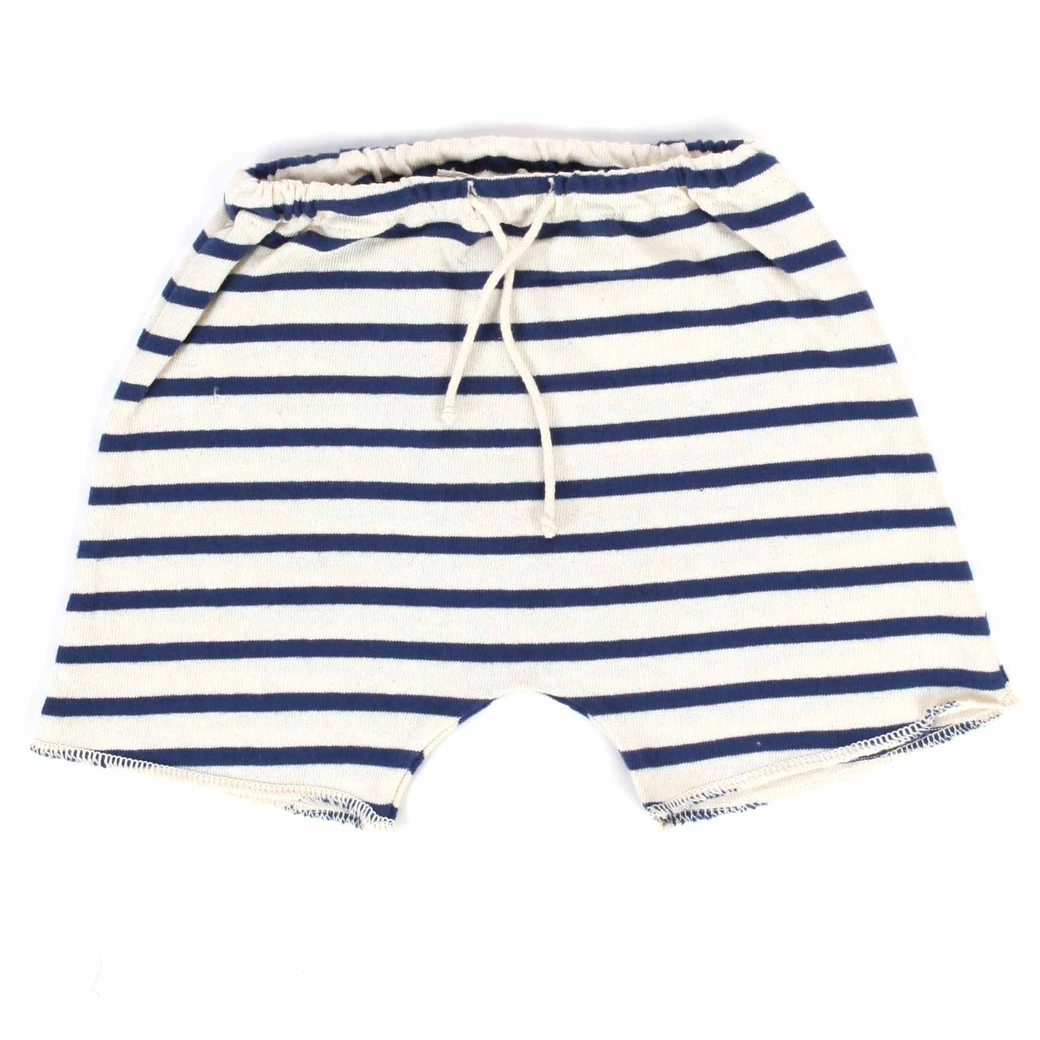 SHORTS BIANCO E BLU A RIGHE BABY UNISEX - annameglio.com abbigliamento moda