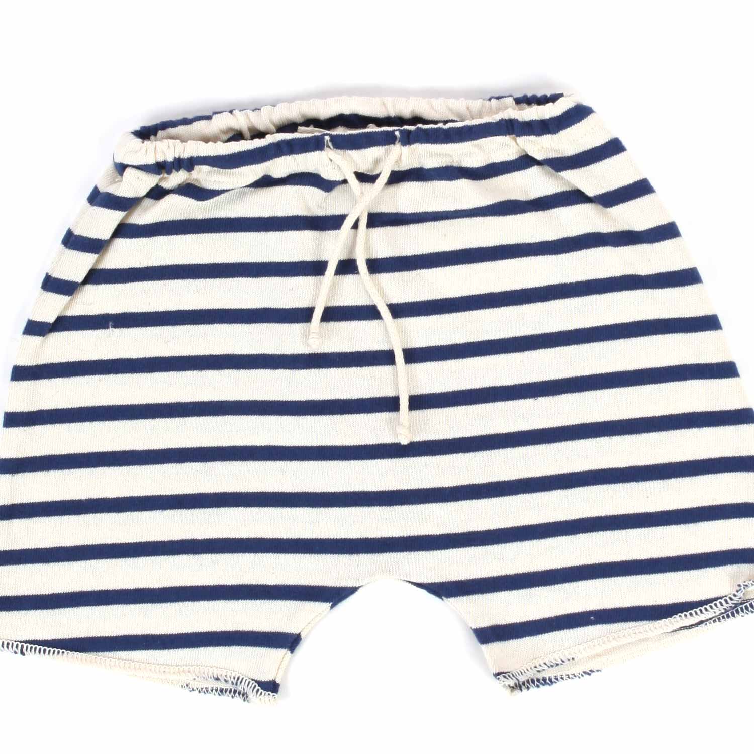 SHORTS BIANCO E BLU A RIGHE BABY UNISEX - annameglio.com abbigliamento moda