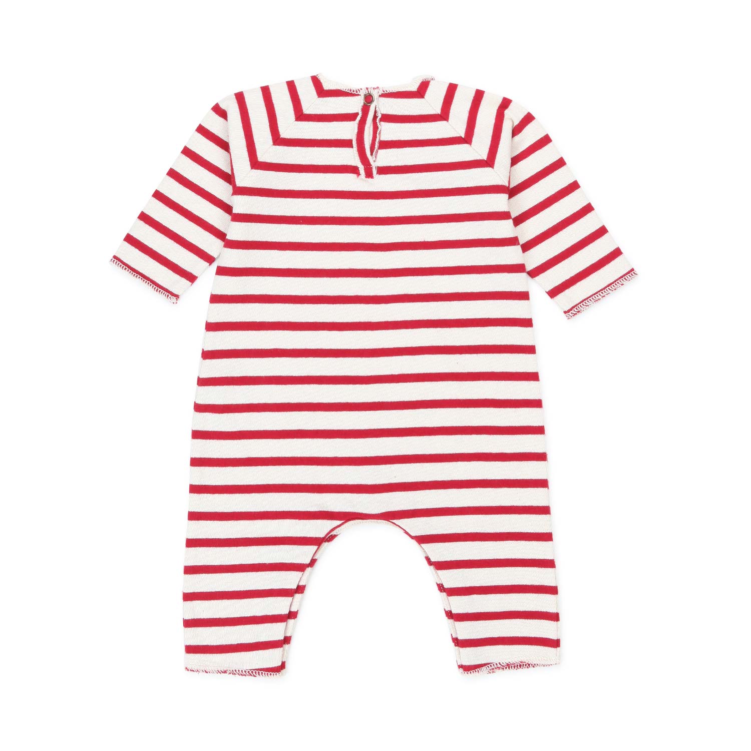 TUTINA UNISEX PANNA E ROSSA A RIGHE - annameglio.com abbigliamento moda