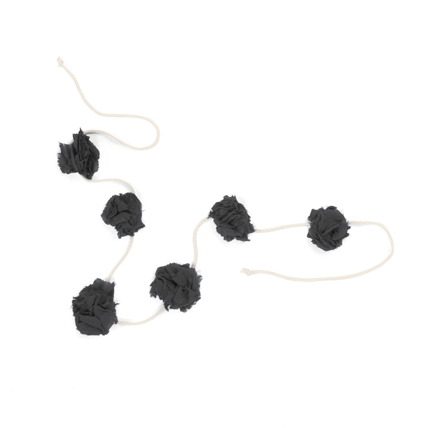 COLLANA CINTURA CON FIORI ANTRACITE BAMBINA - annameglio.com abbigliamento moda