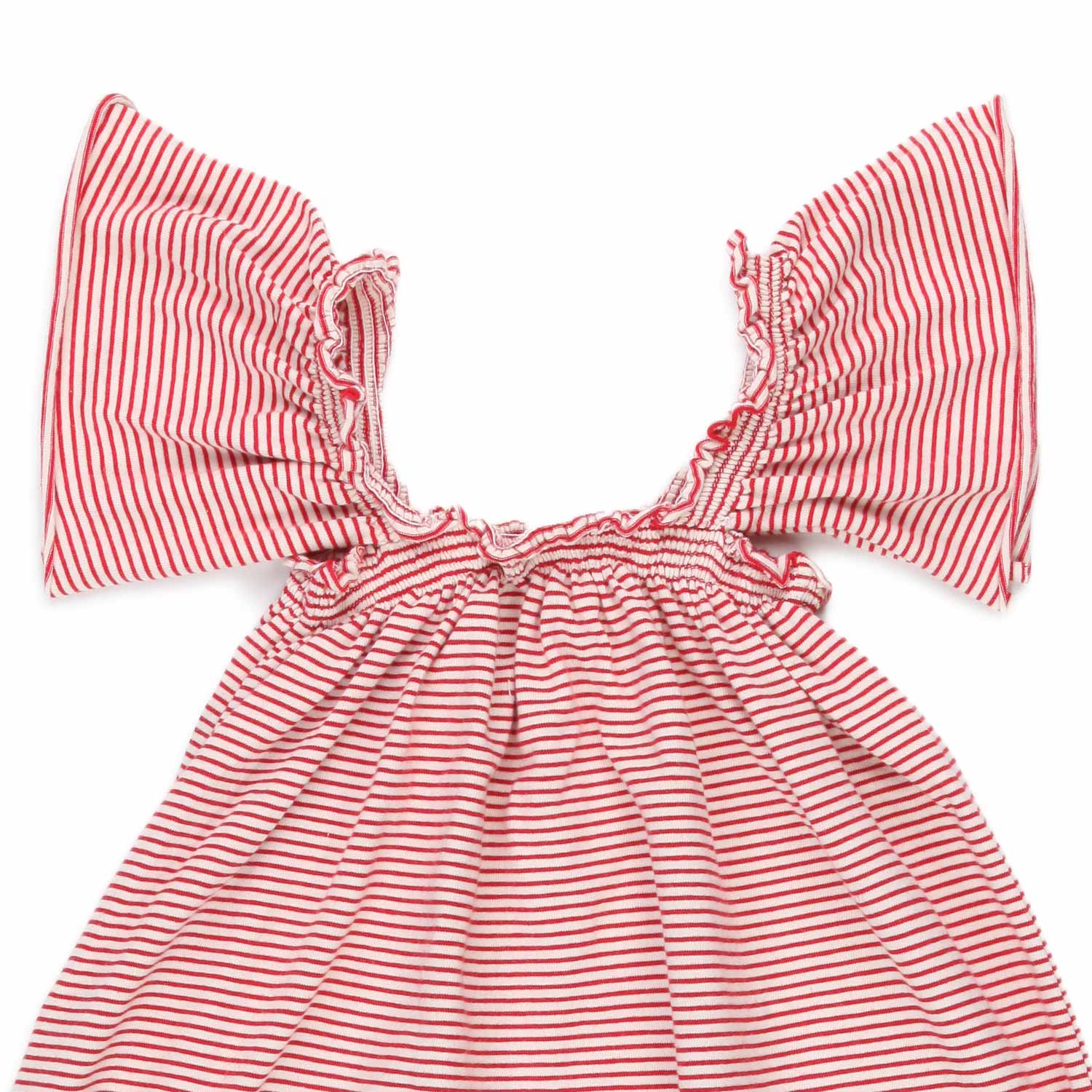 ABITO BIANCO E ROSSO A RIGHE BAMBINA E BEBÈ - annameglio.com abbigliamento moda