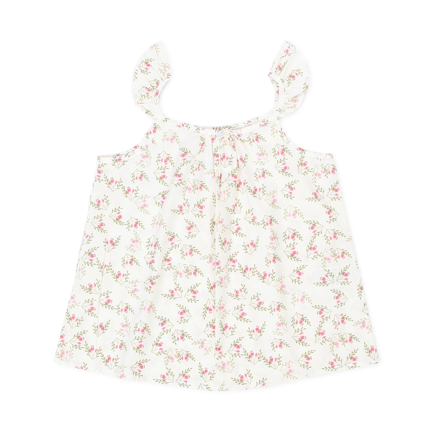 TOP BIANCO LATTE CON FIORI MULTICOLOR BAMBINA - annameglio.com abbigliamento moda