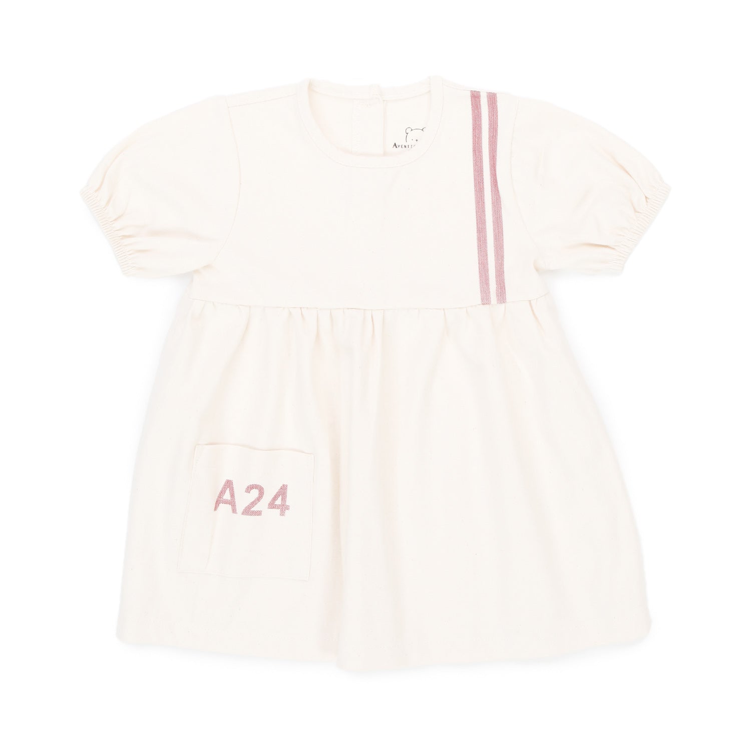 ABITO CREMA CON DETTAGLIO BORDEAUX BAMBINA BABY - annameglio.com abbigliamento moda