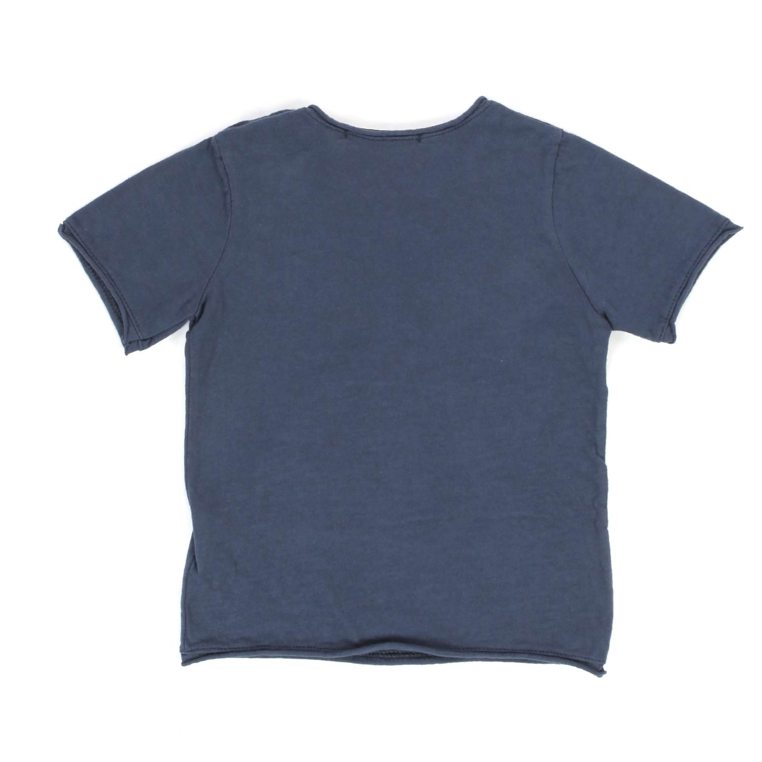 T-SHIRT BLU CON TASCA BABY UNISEX - annameglio.com abbigliamento moda