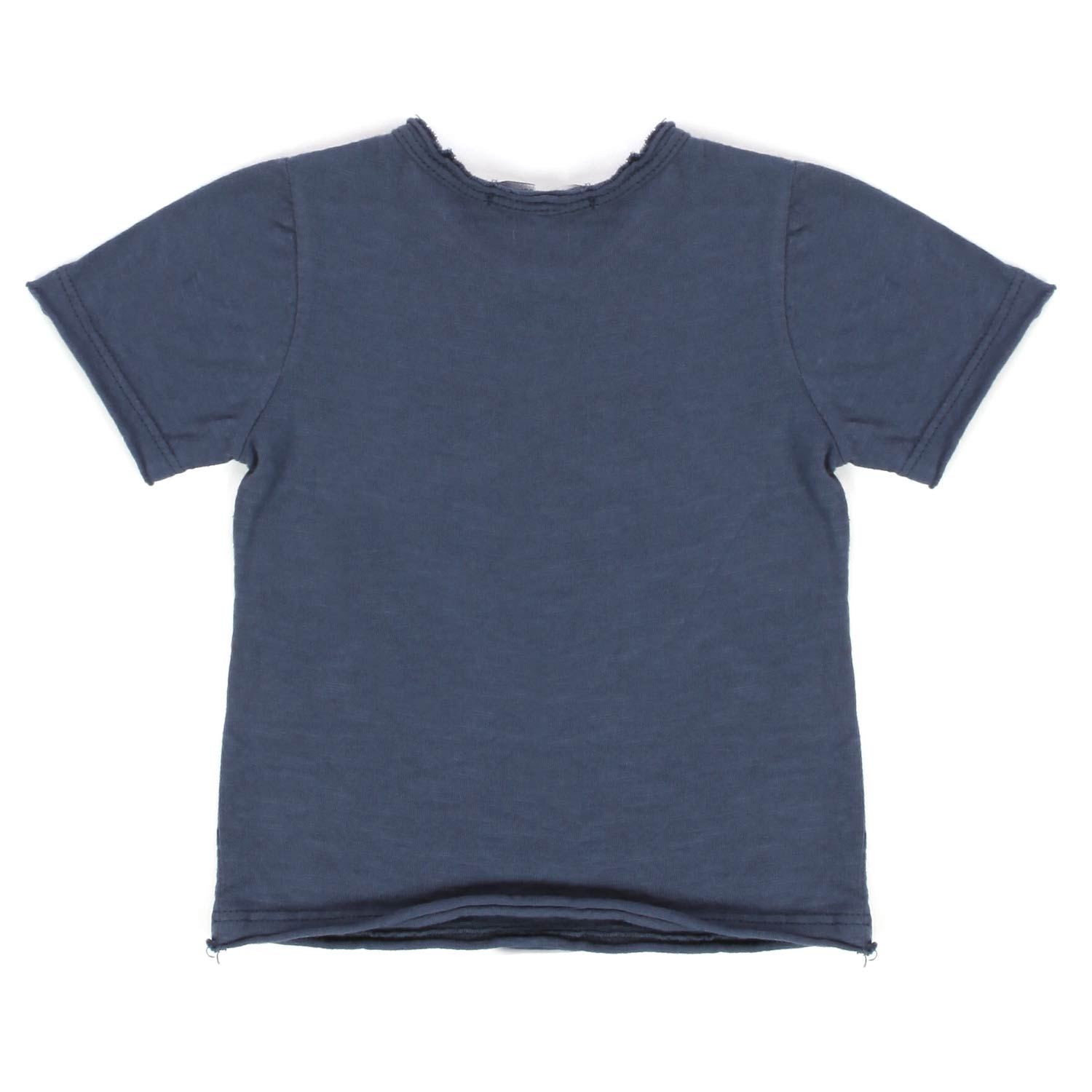 T-SHIRT BLU CON TASCHINO BABY UNISEX - annameglio.com abbigliamento moda