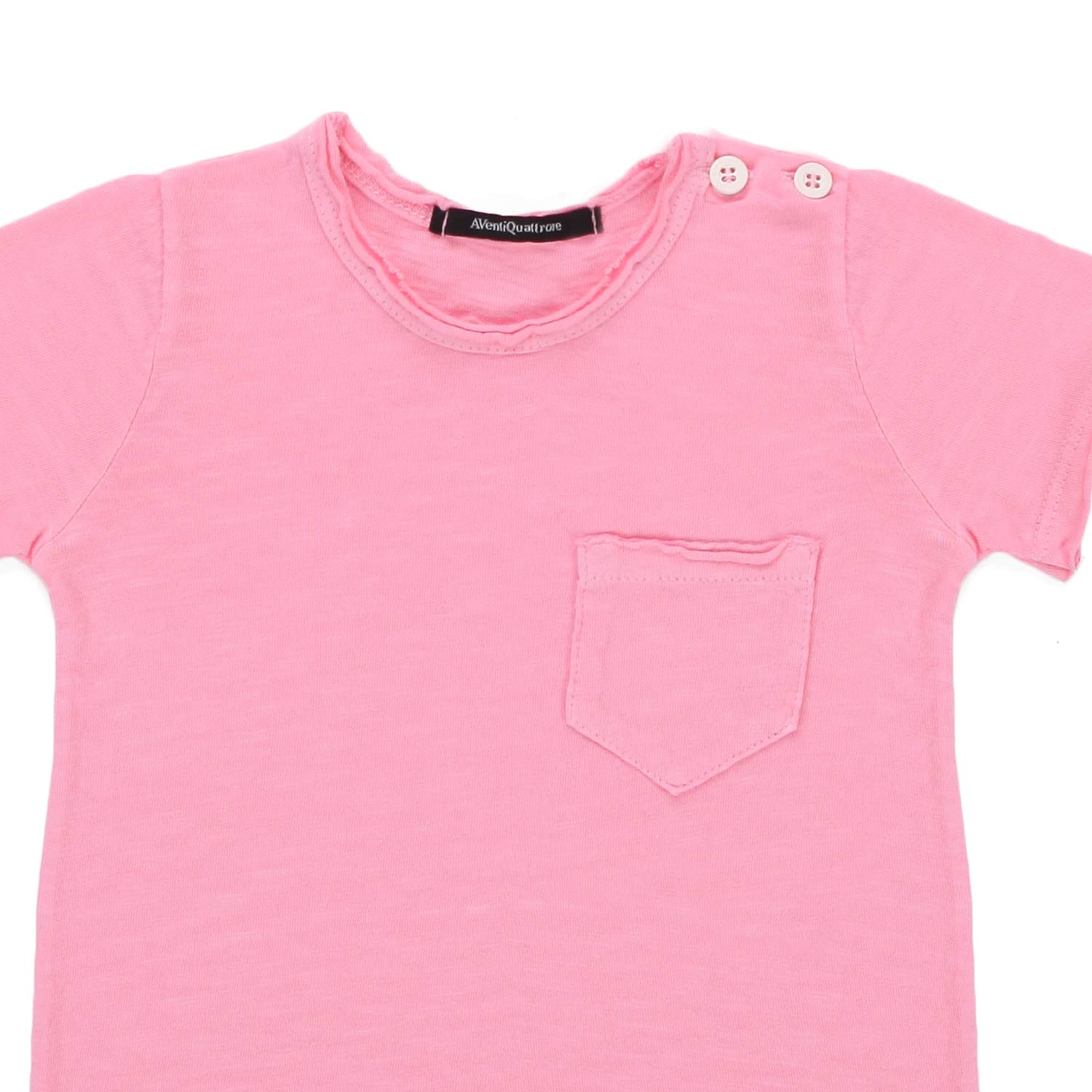T-SHIRT ROSA CON TASCHINO BAMBINA E BEBÈ - annameglio.com abbigliamento moda
