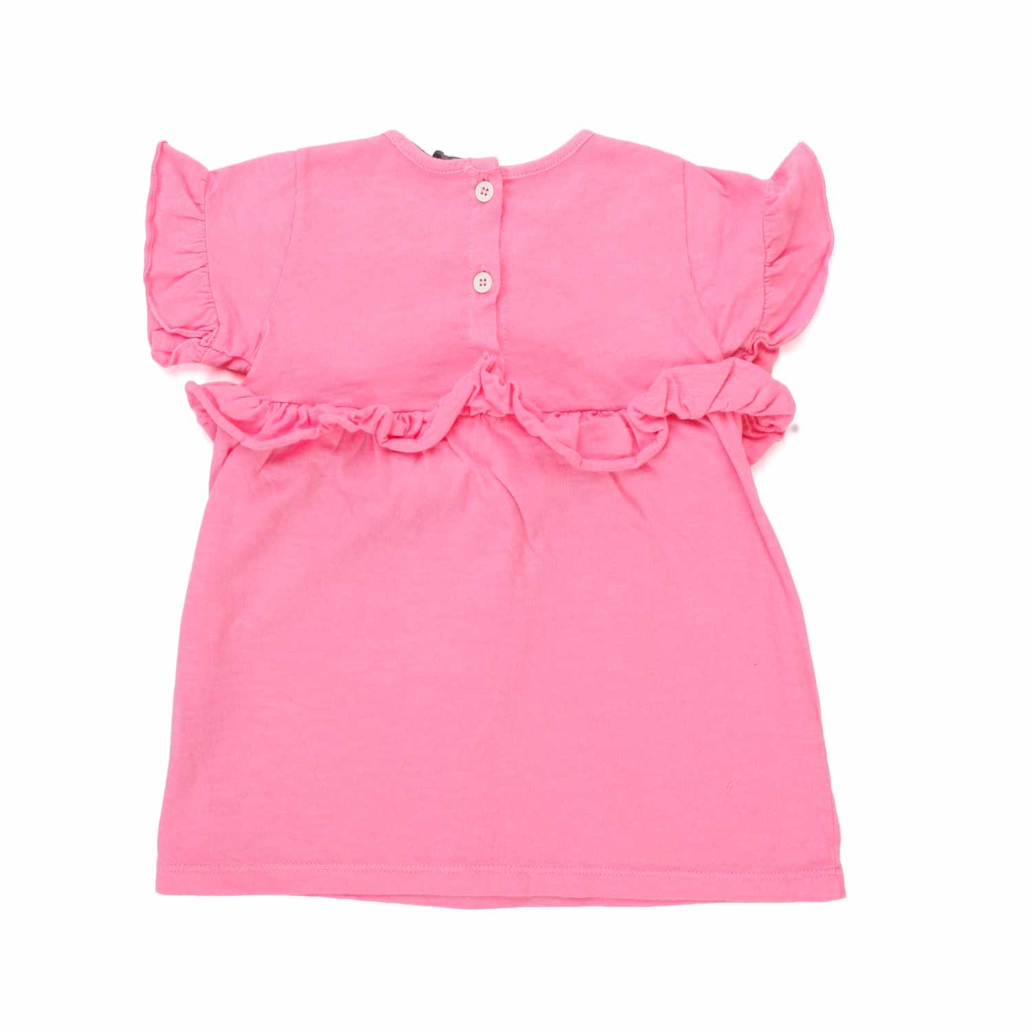 MINI ABITO ROSA FLUO BAMBINA BABY - annameglio.com abbigliamento moda