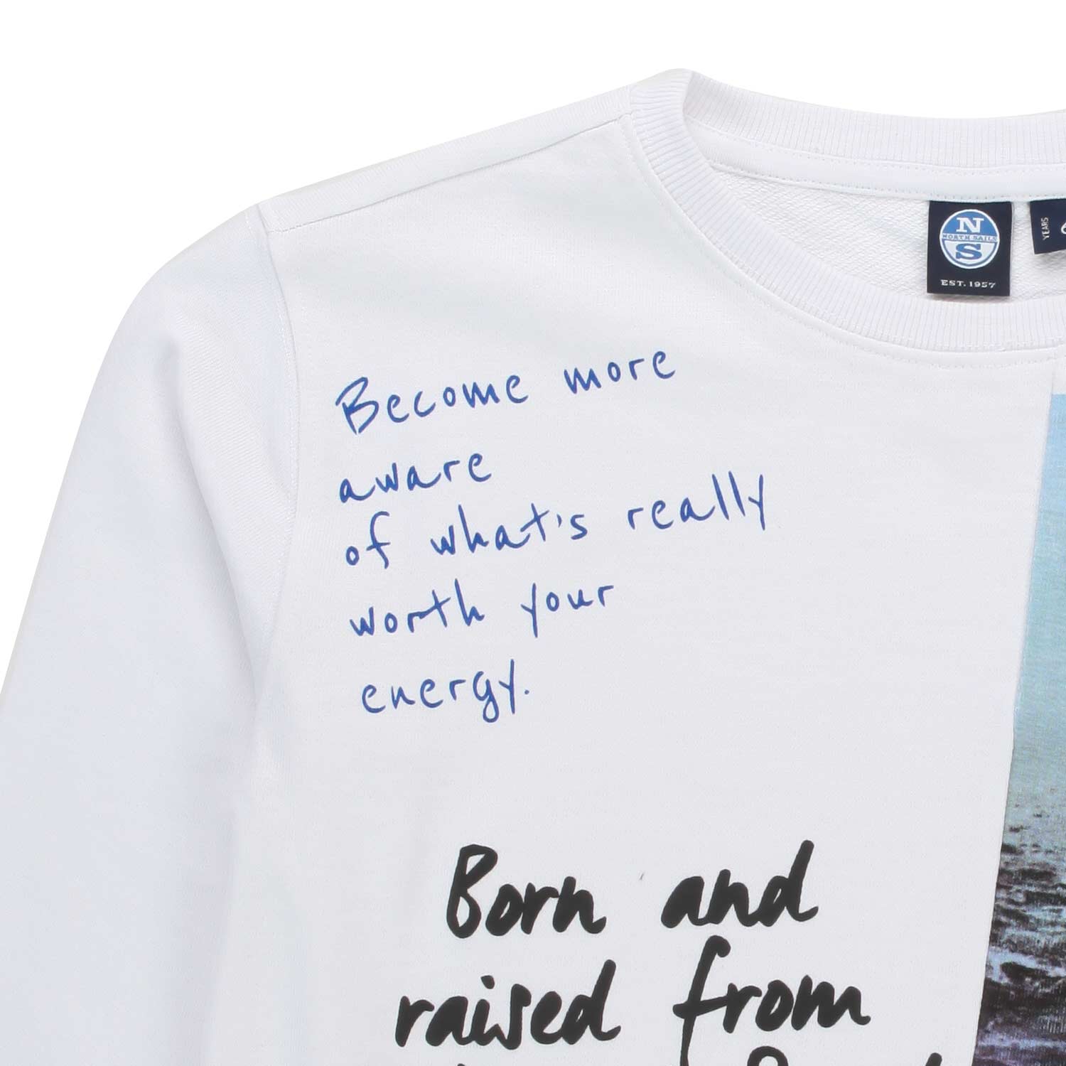 FELPA OVERSIZE BIANCA CON STAMPE BAMBINO E TEEN - annameglio.com abbigliamento moda