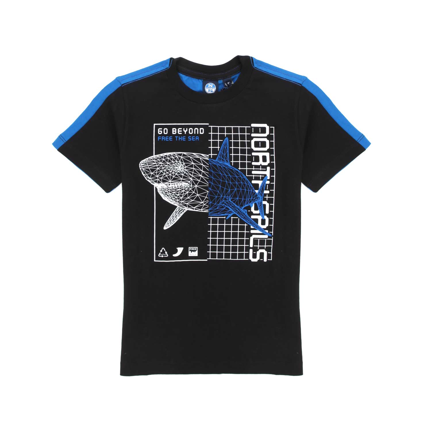 T-SHIRT NERA E AZZURRA BAMBINO E TEEN - annameglio.com abbigliamento moda