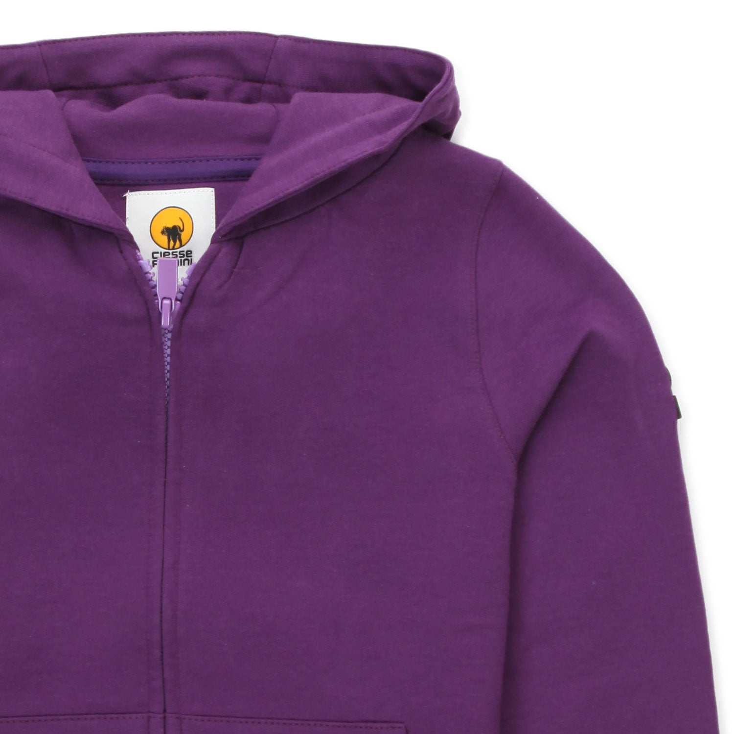 FELPA VIOLA CON ZIP UNISEX - annameglio.com abbigliamento moda