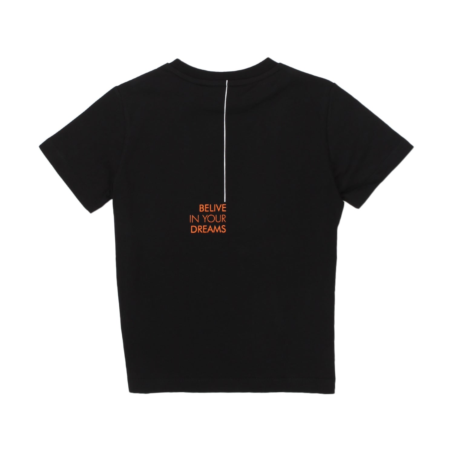 T-SHIRT UNISEX NERA E ARANCIONE BABY E TEEN - annameglio.com abbigliamento moda