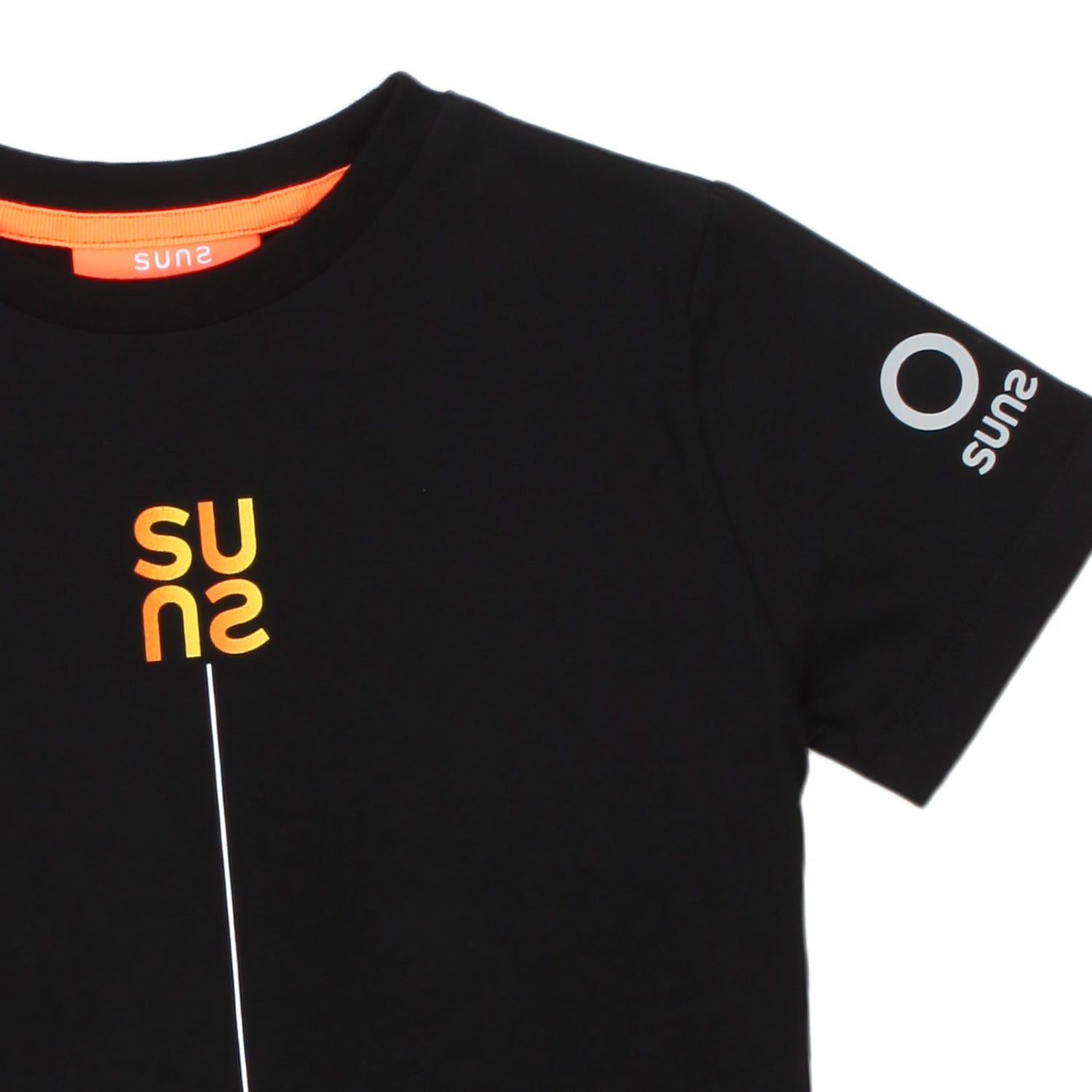 T-SHIRT UNISEX NERA E ARANCIONE BABY E TEEN - annameglio.com abbigliamento moda