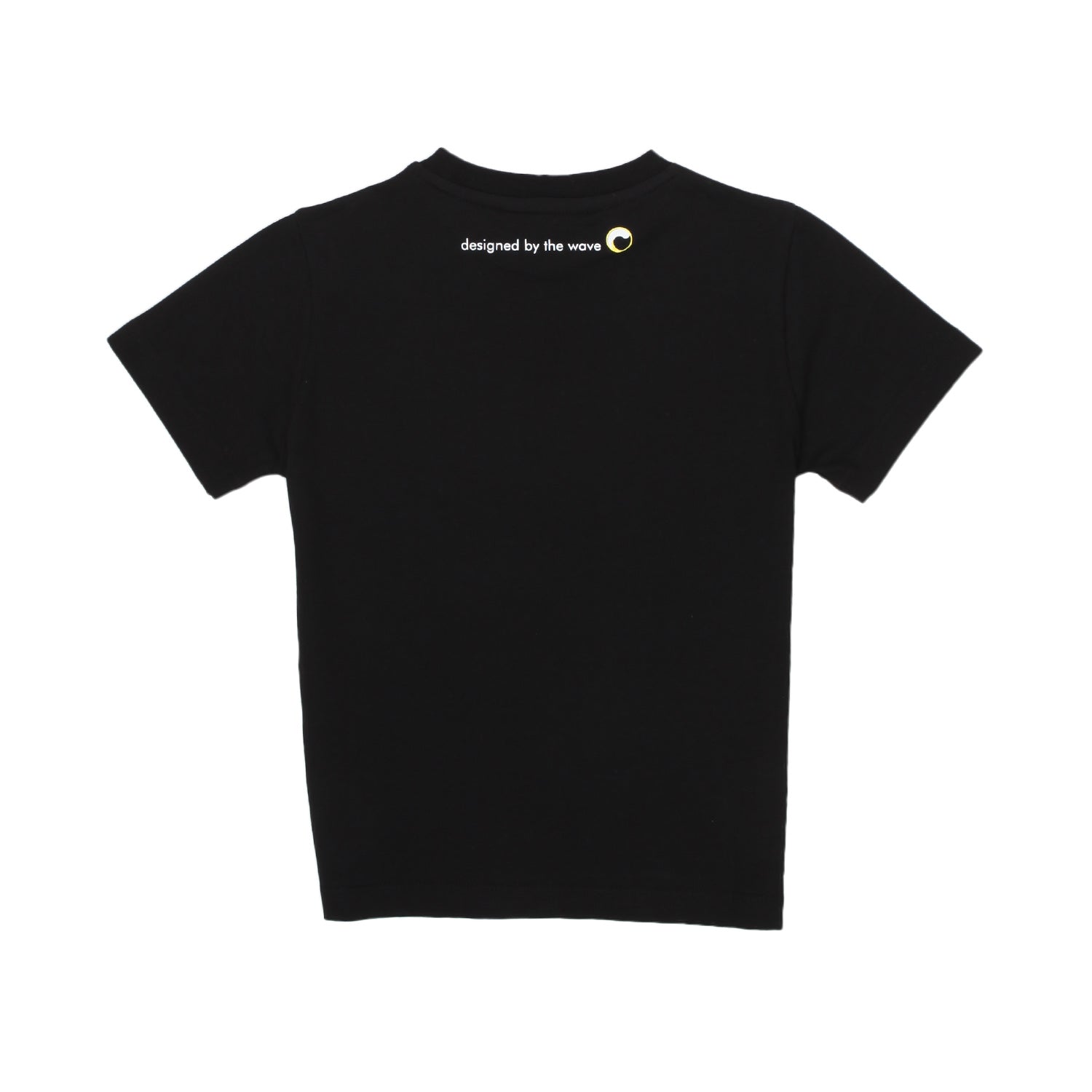 T-SHIRT UNISEX NERA CON LOGO GIALLO BABY E TEEN - annameglio.com abbigliamento moda