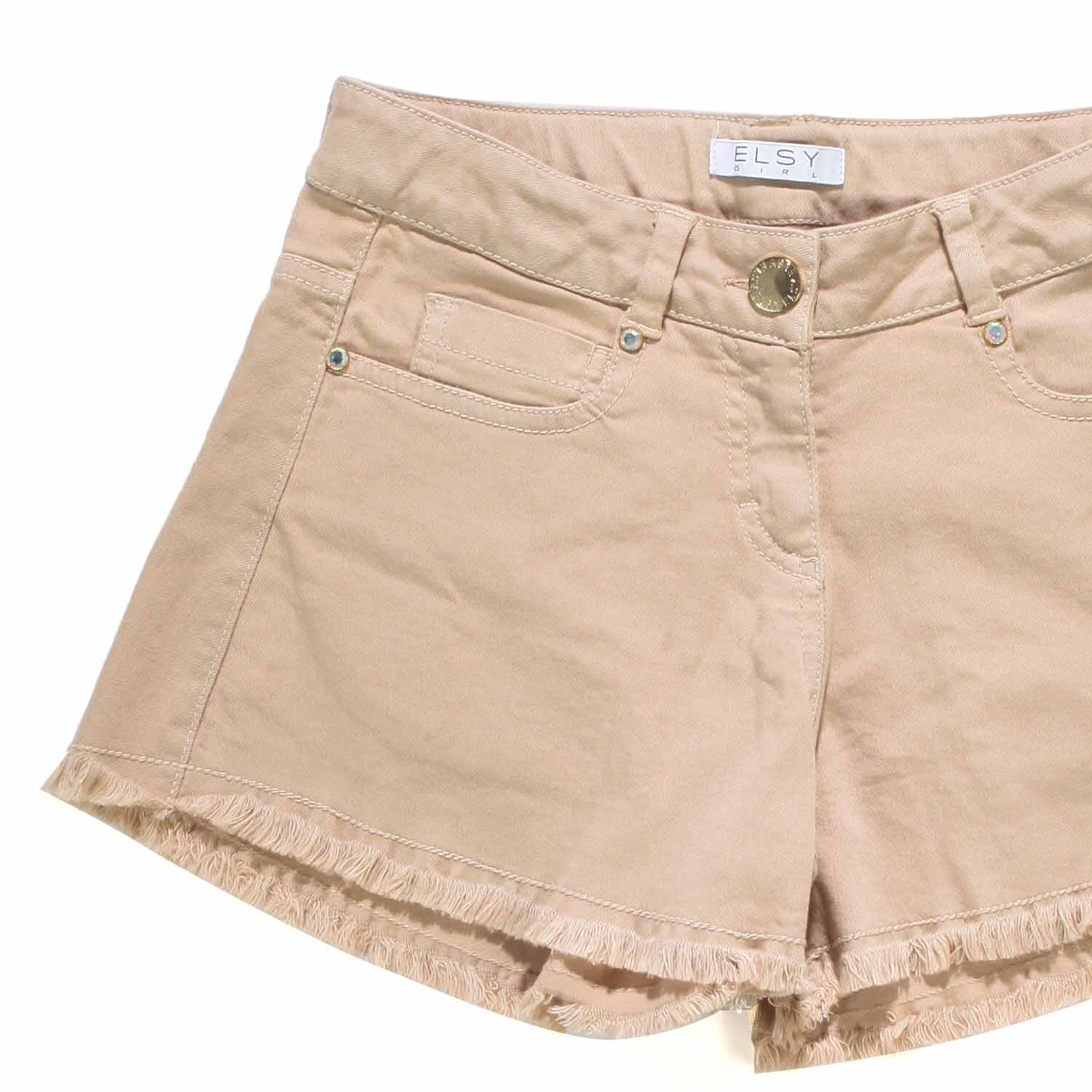 SHORTS DI JEANS BEIGE BAMBINA E TEEN - annameglio.com abbigliamento moda
