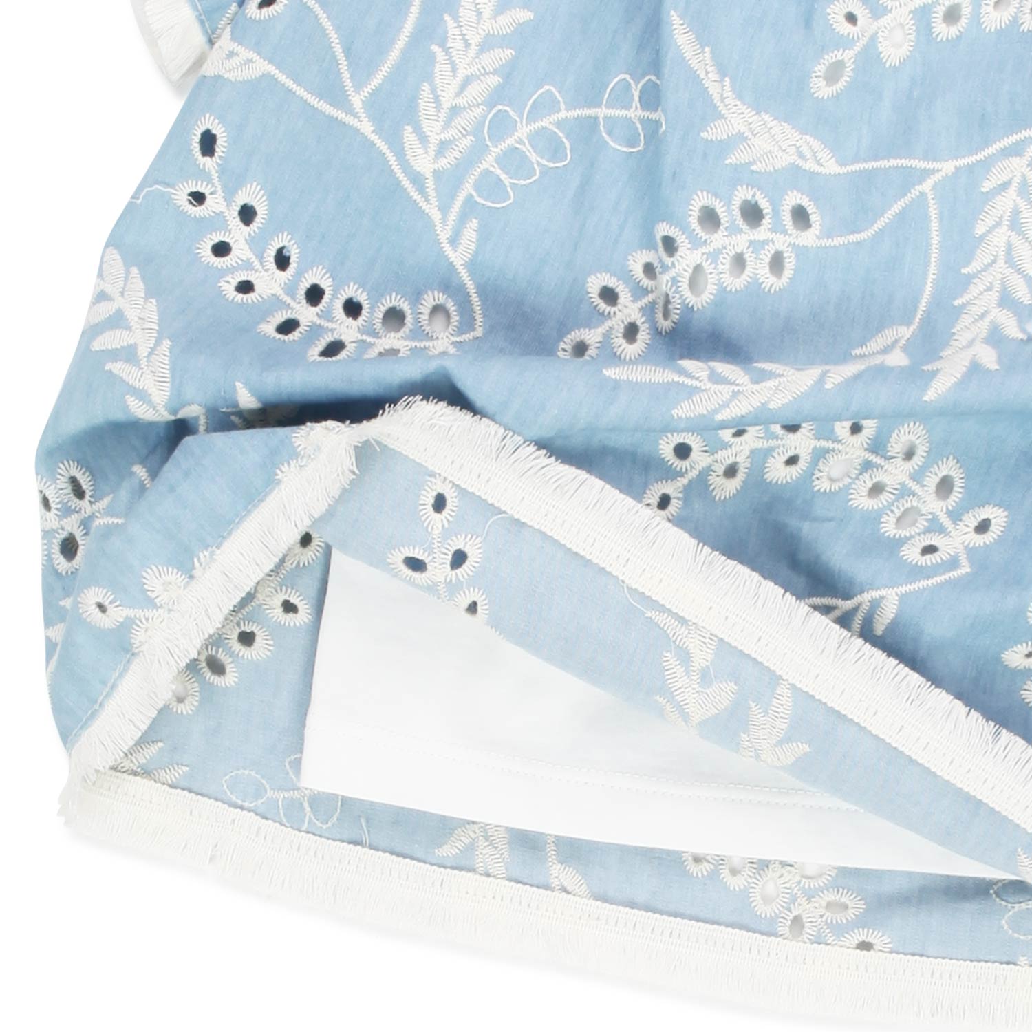 TOP SANGALLO AZZURRO E BIANCO BAMBINA E TEEN - annameglio.com abbigliamento moda